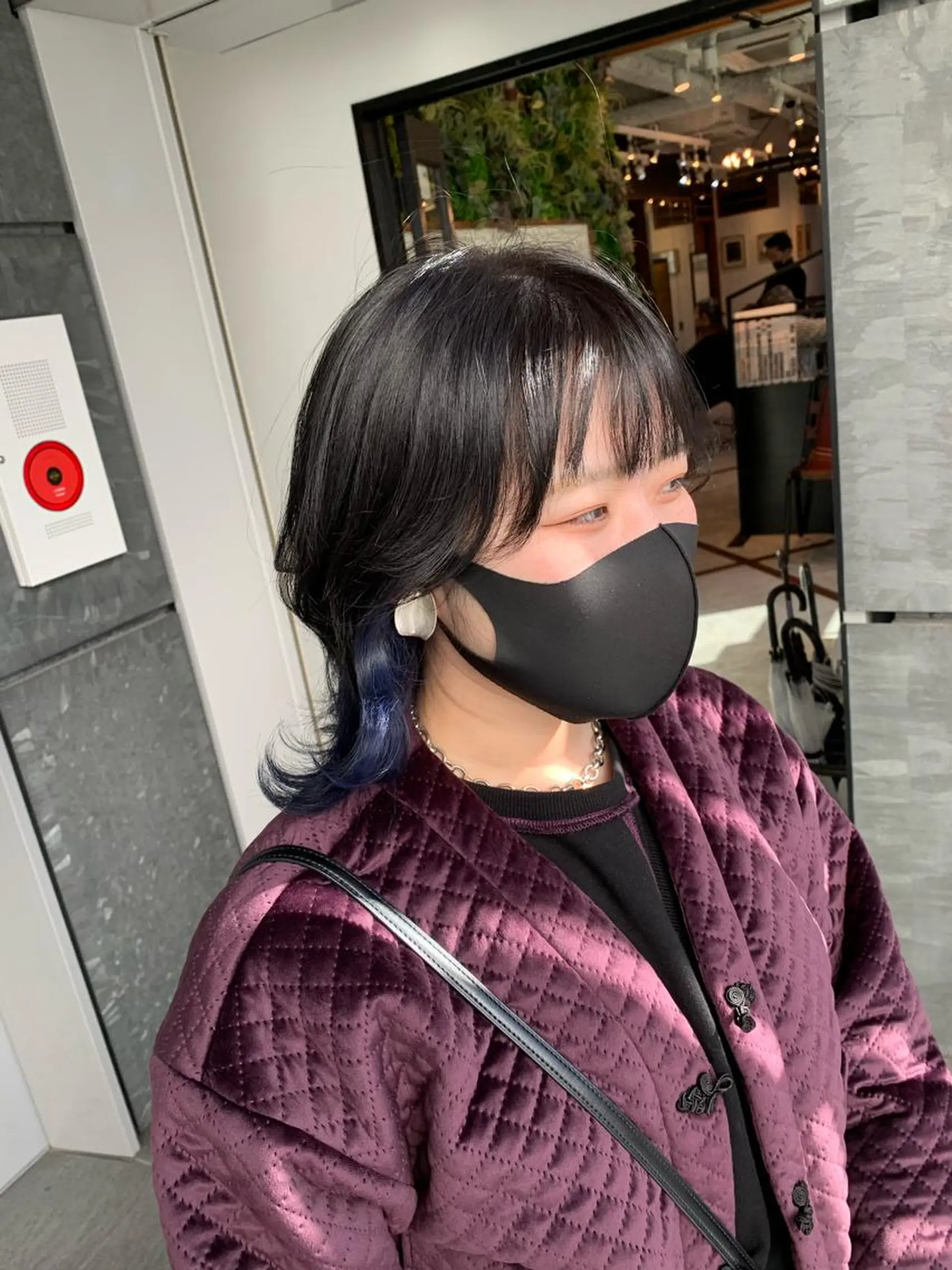 ミディアム カラー ネイビーカラー ウルフカット 髪質改善/白髪ぼかし KENTAのヘアスタイル