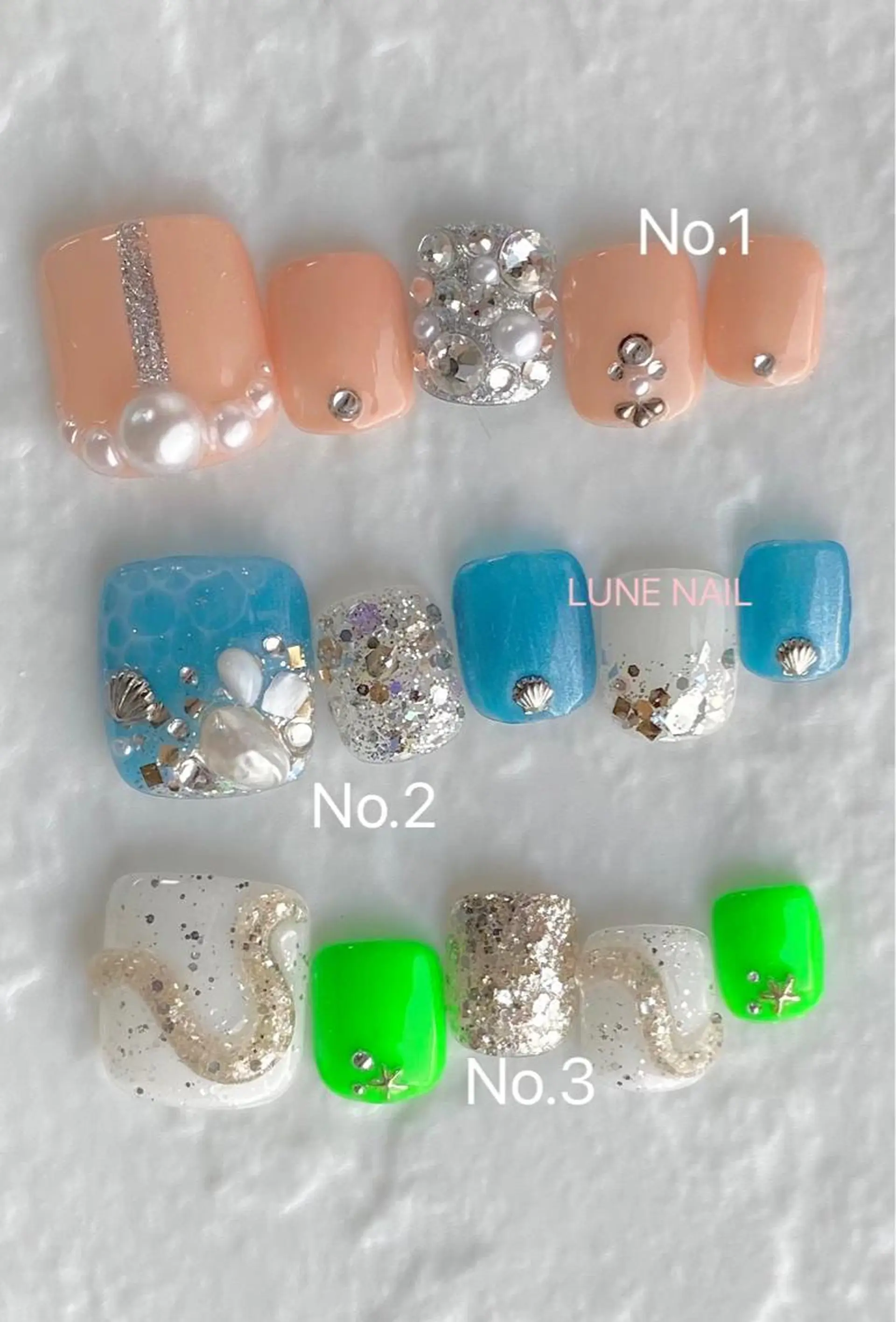 ショート ネイル シンプルネイル フットネイル LUNE NAILのその他イメージ