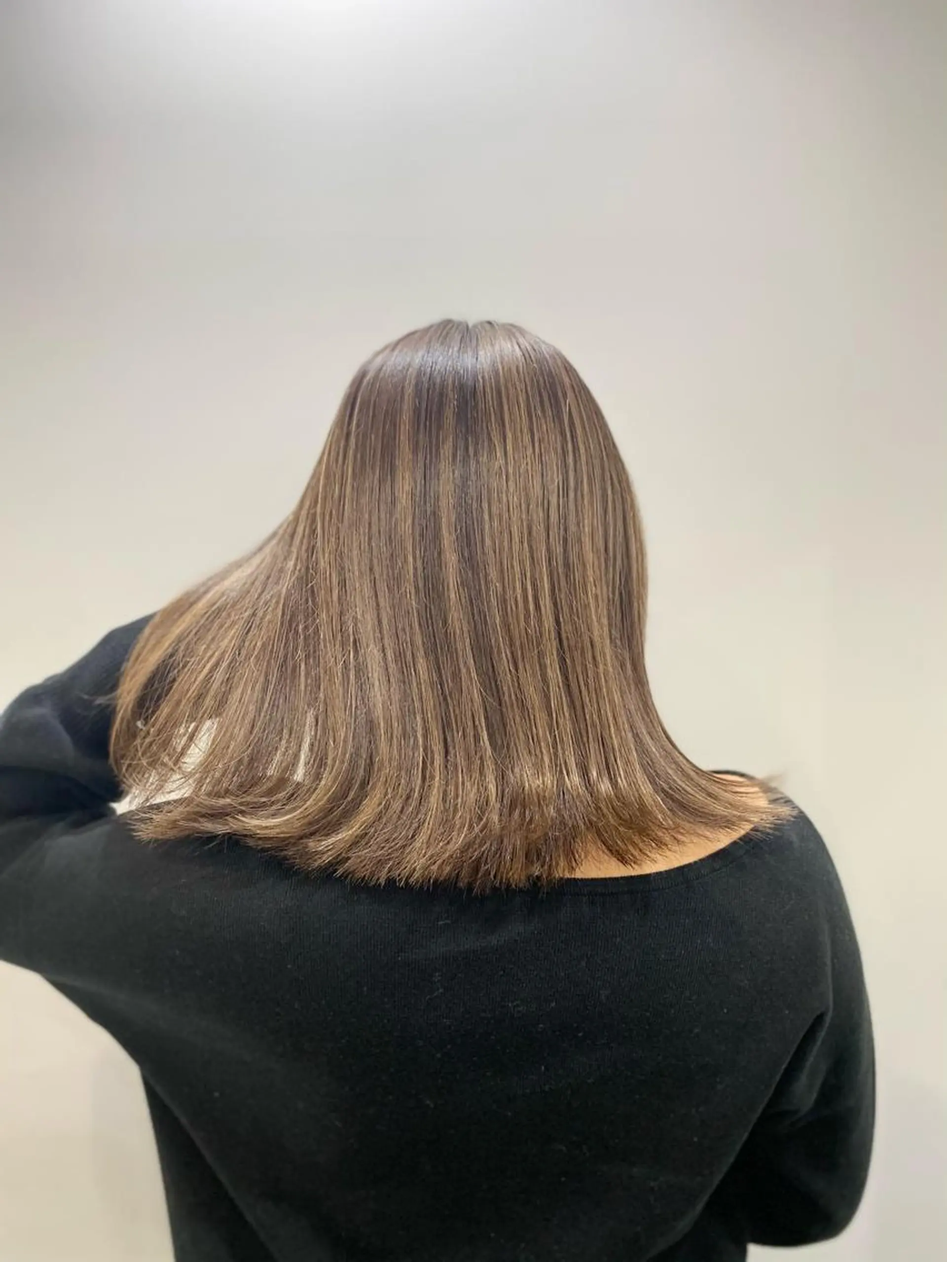 ミディアム カラー ベージュカラー ボブ ヘアカラー トリートメント opus 店長大和 レイヤー/赤み消しのヘアスタイル