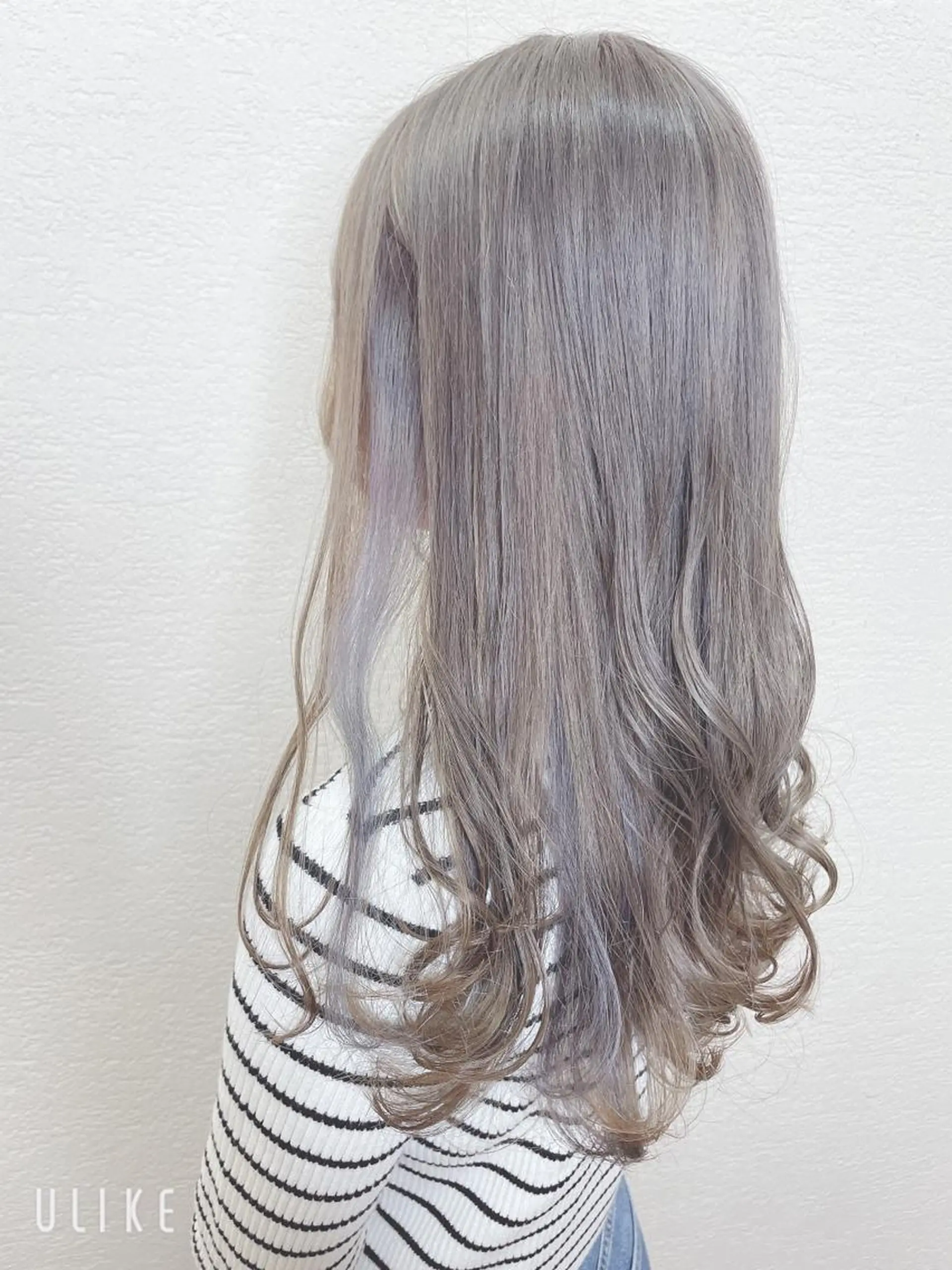 ロング カラー グレージュ バイオレットカラー バイオレットグレージュ カット ヘアカラー ❣️モードケイズ塚口 和田一将のヘアスタイル