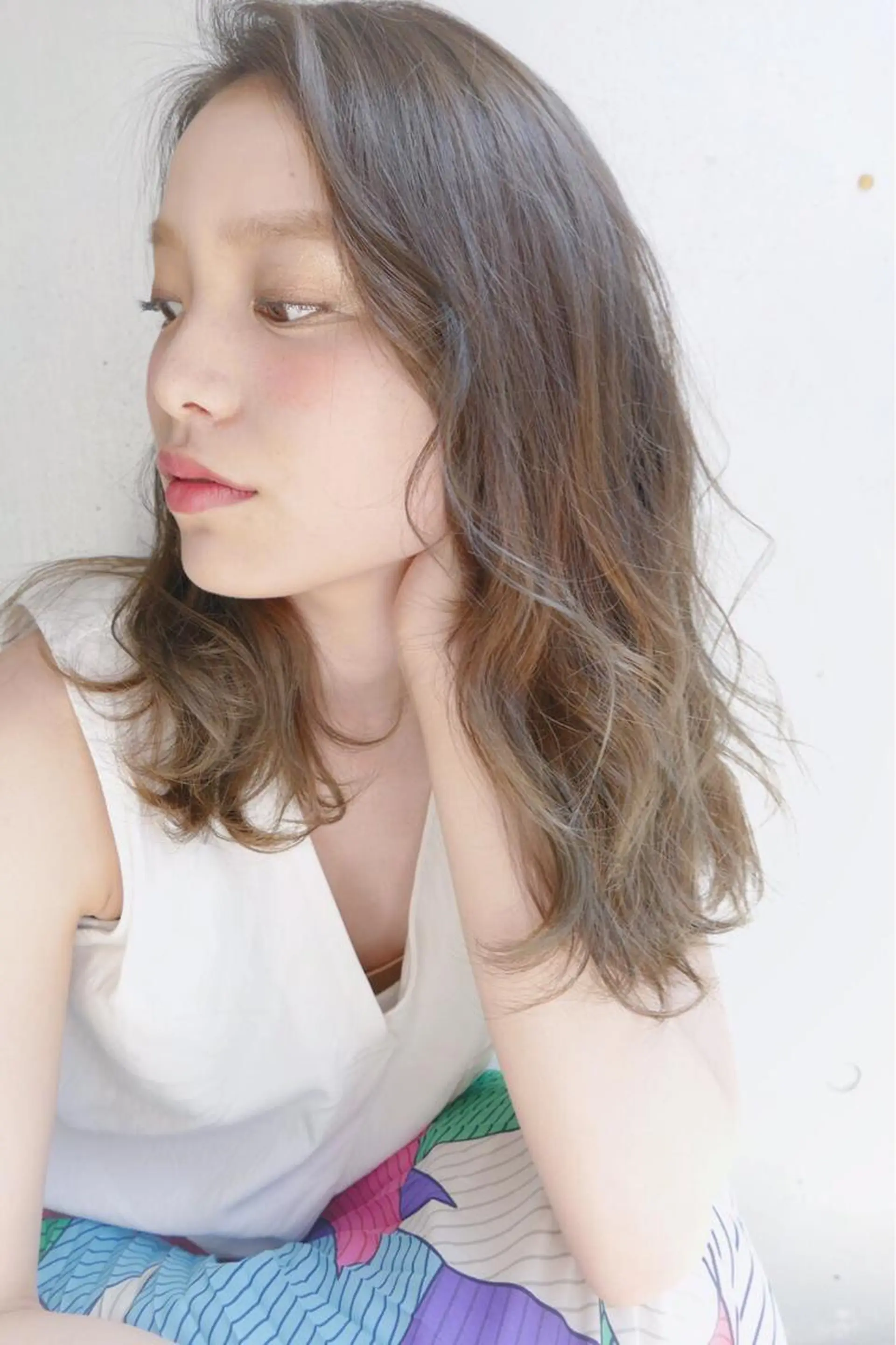 ロング カラー パーマ 逗子葉山 ナオイカイラのヘアスタイル