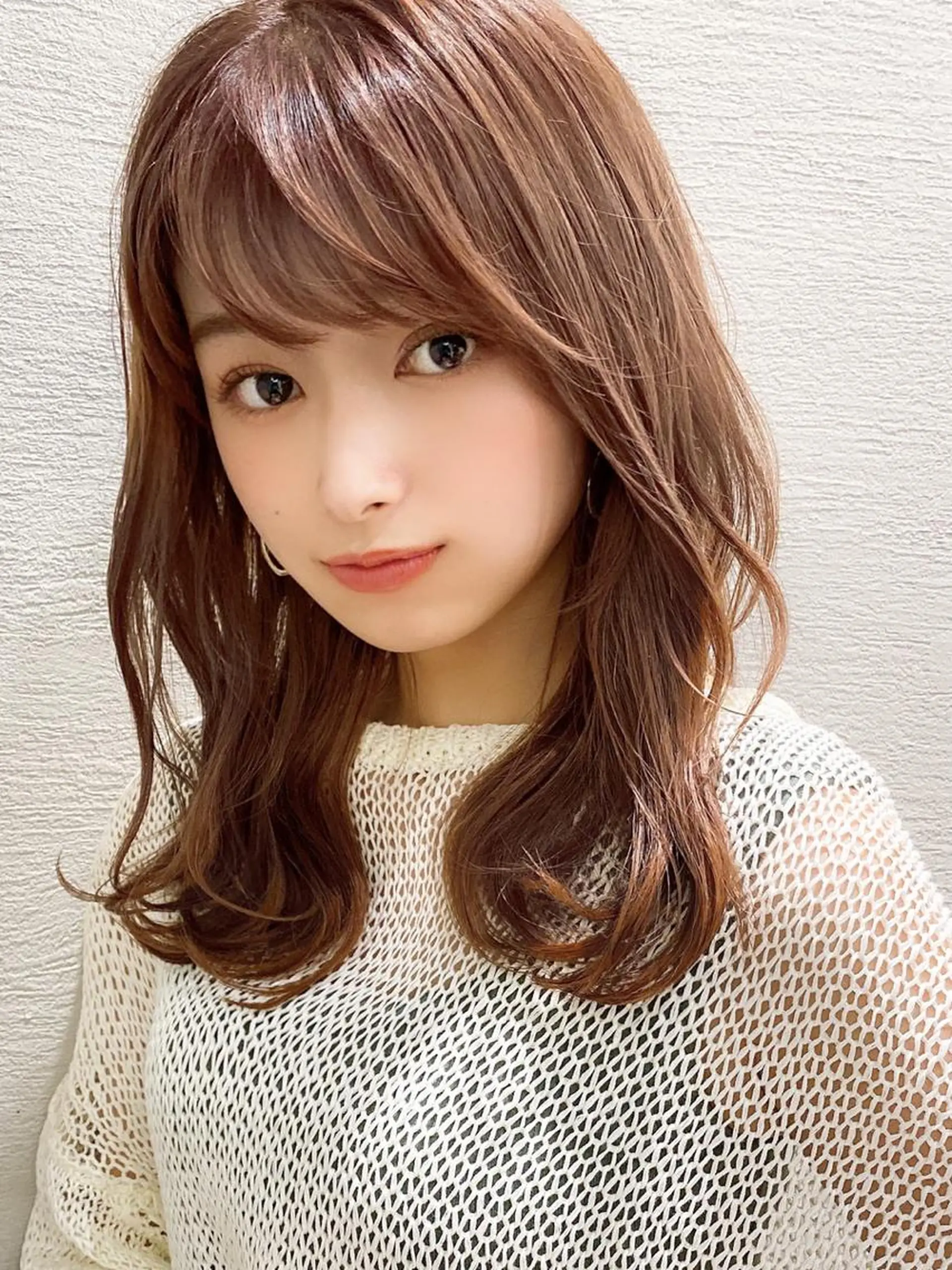 セミロング 艶感透明感カラー 🫧たけ🫧のヘアスタイル