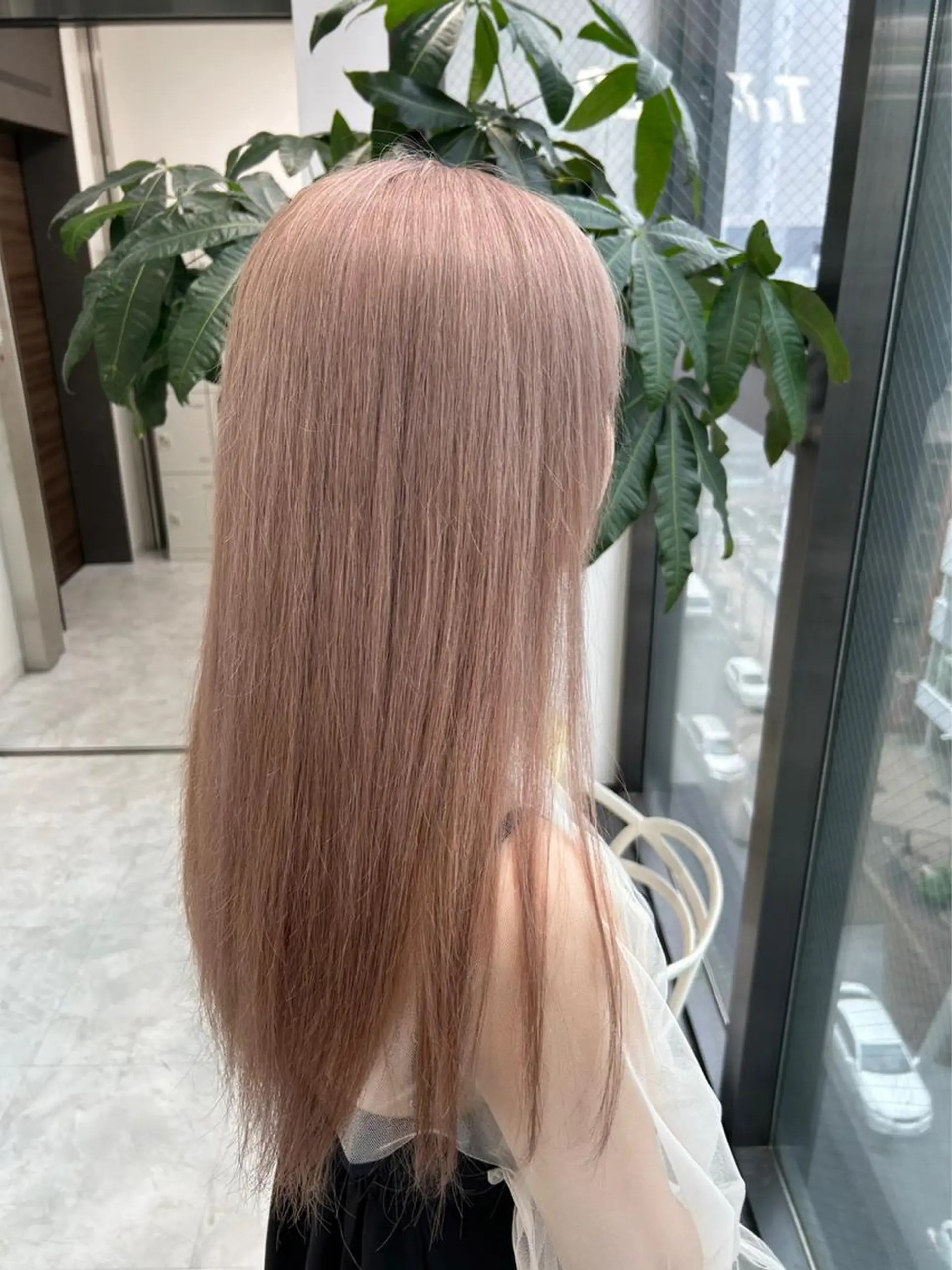 セミロング カラー ヘアアレンジ 🤍透明感カラー🤍 似合わせ🤍AINEのヘアスタイル