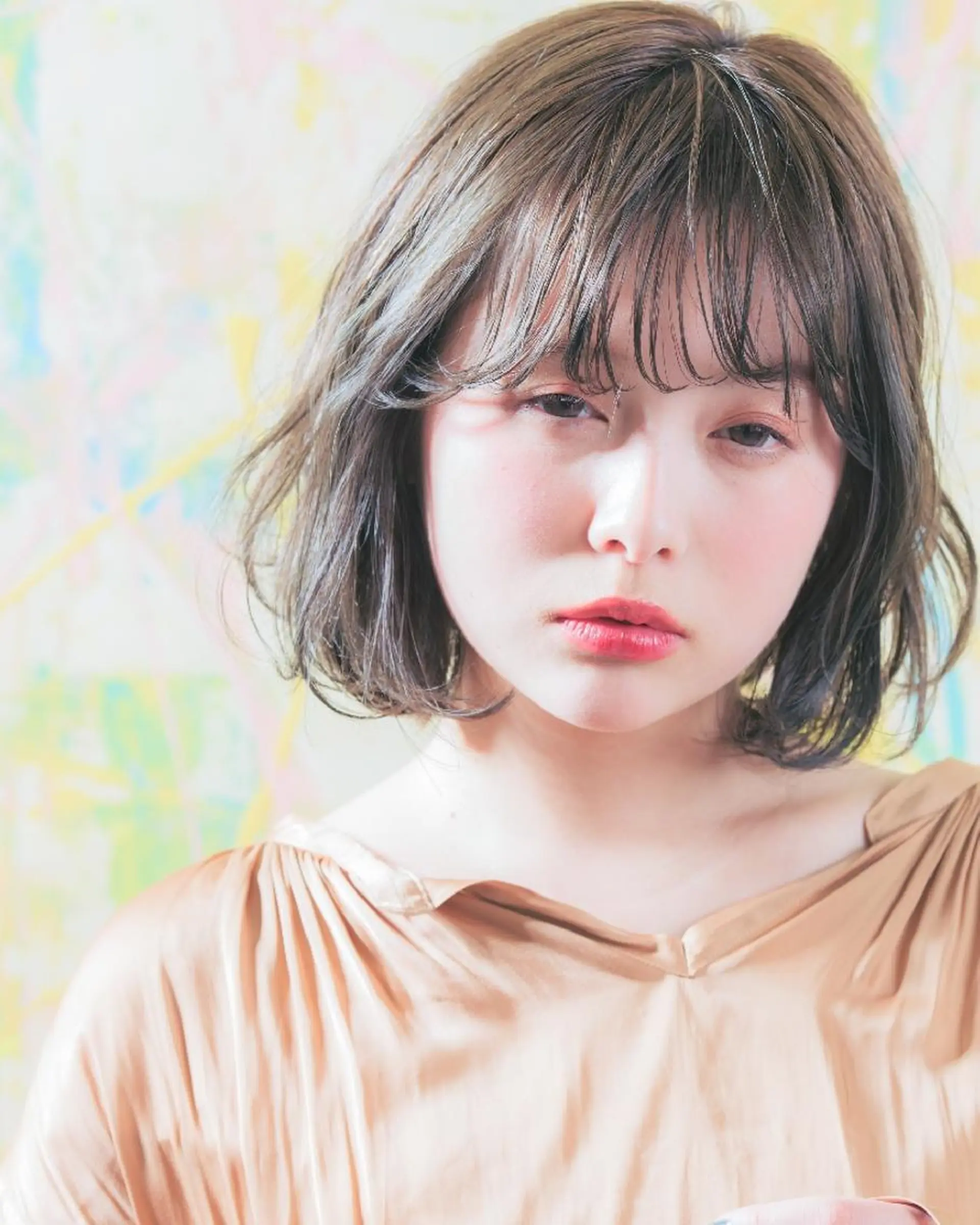 ミディアム カラー 田中 孝征のヘアスタイル