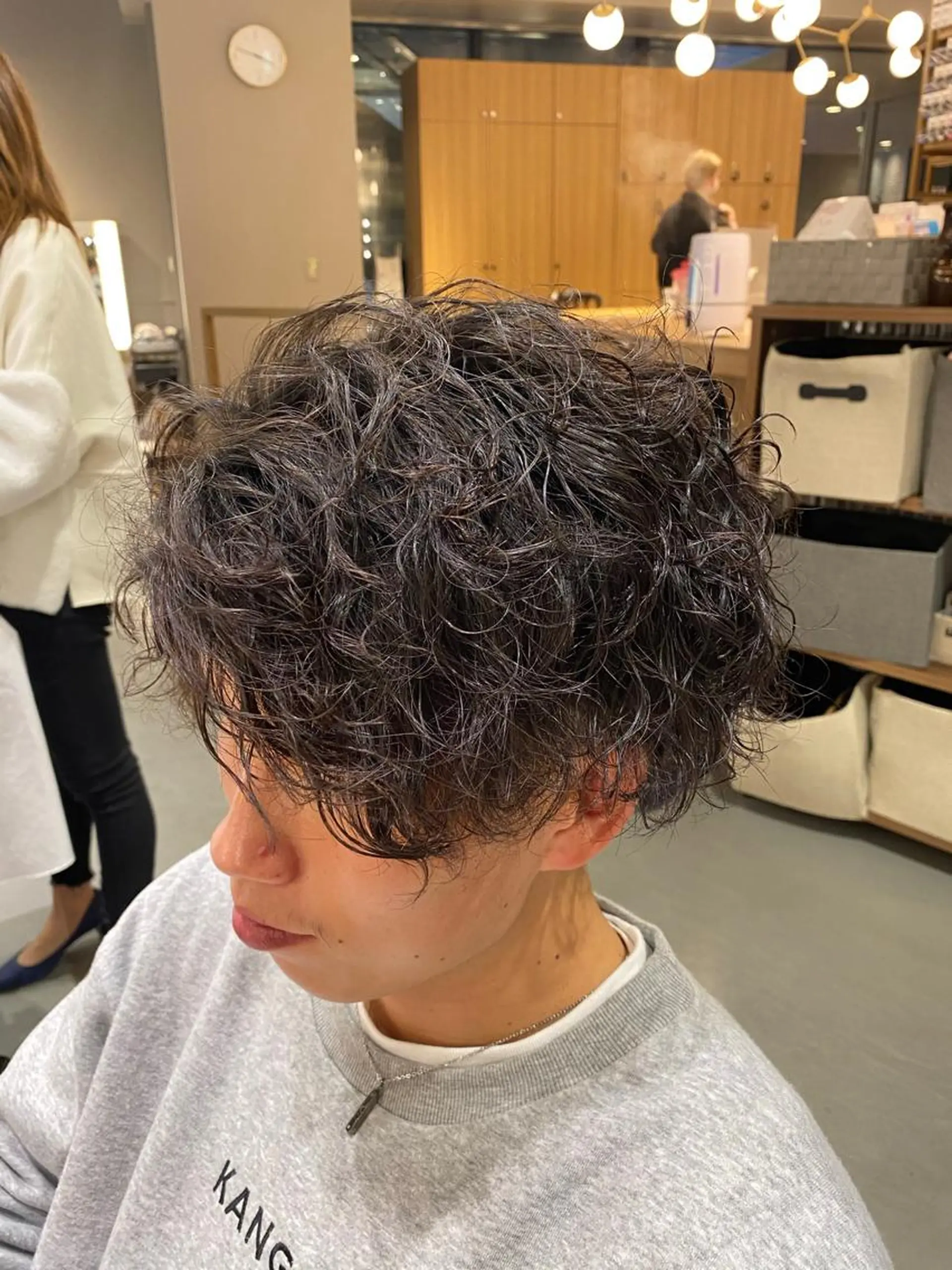 ショート パーマ メンズ 梅田茶屋町メンズ 専門美容師 山元一平のヘアスタイル