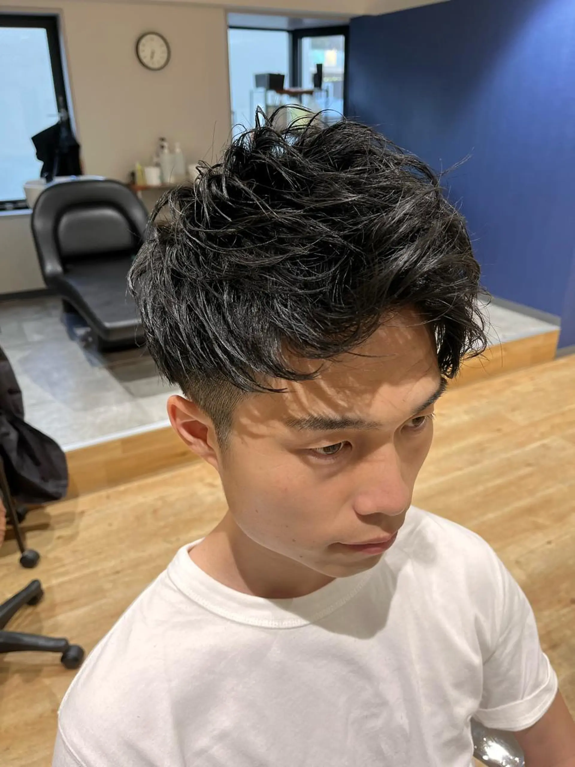 ショート カラー パーマ メンズ メンズベリーショート ベリーショート ショートヘア Men'ssalon LiG／kaitoのヘアスタイル