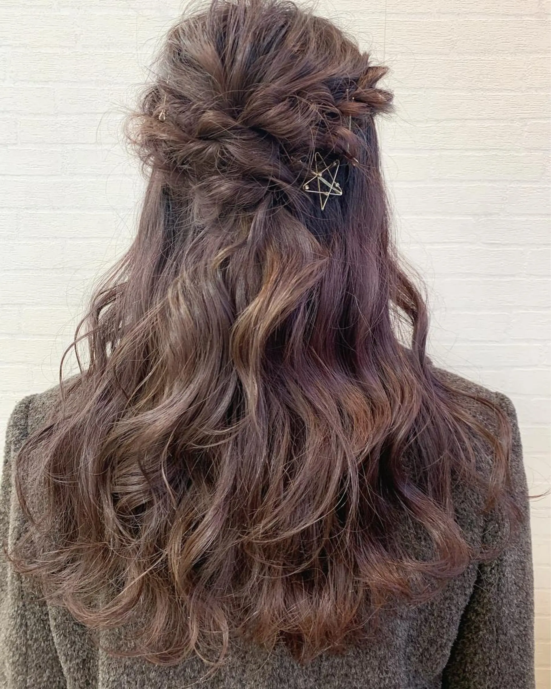 ロング ヘアアレンジ 立川 奈那子のヘアスタイル