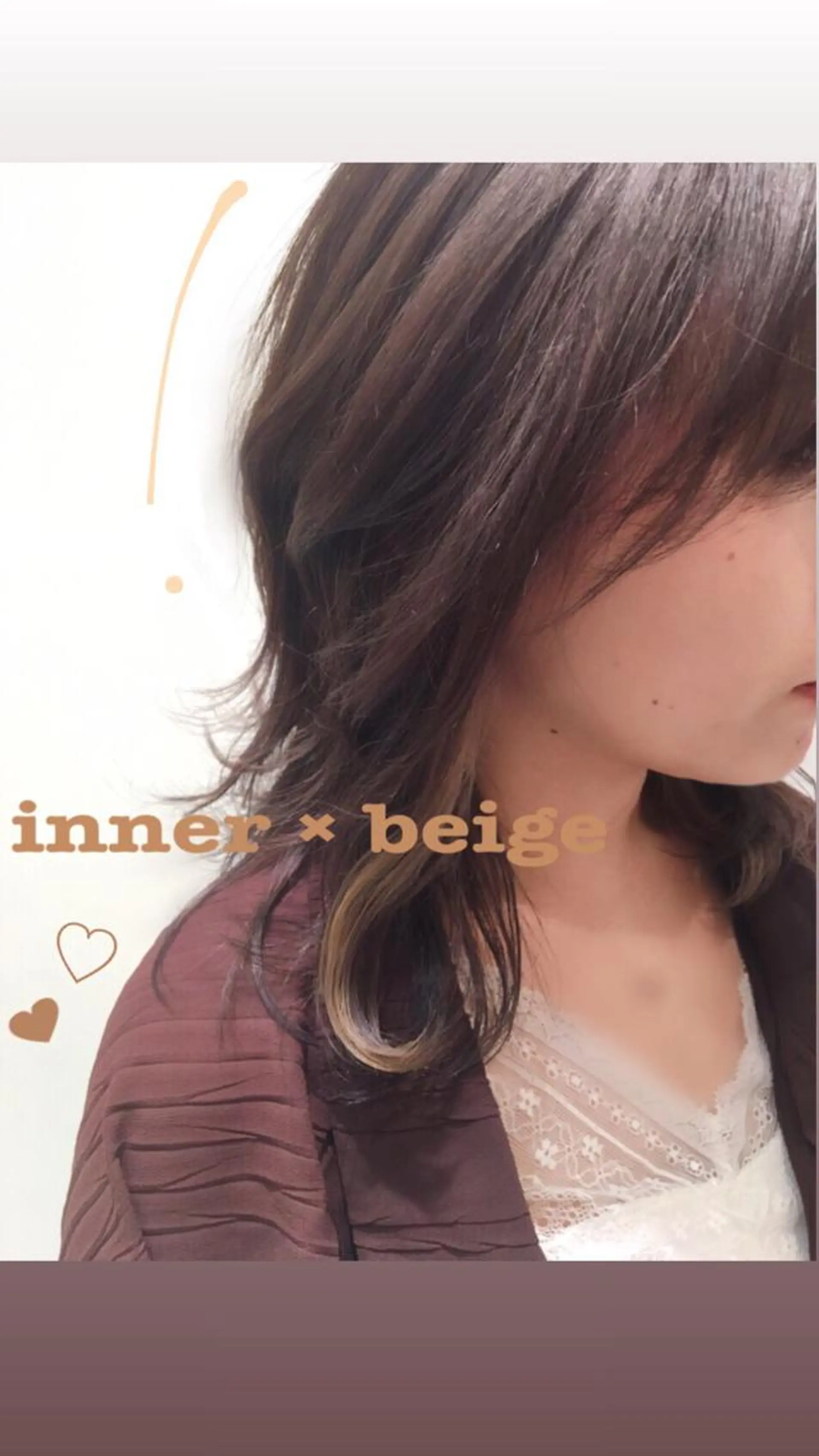 ミディアム カラー ヘアアレンジ 小野寺瑞希 /最小顔カットのヘアスタイル