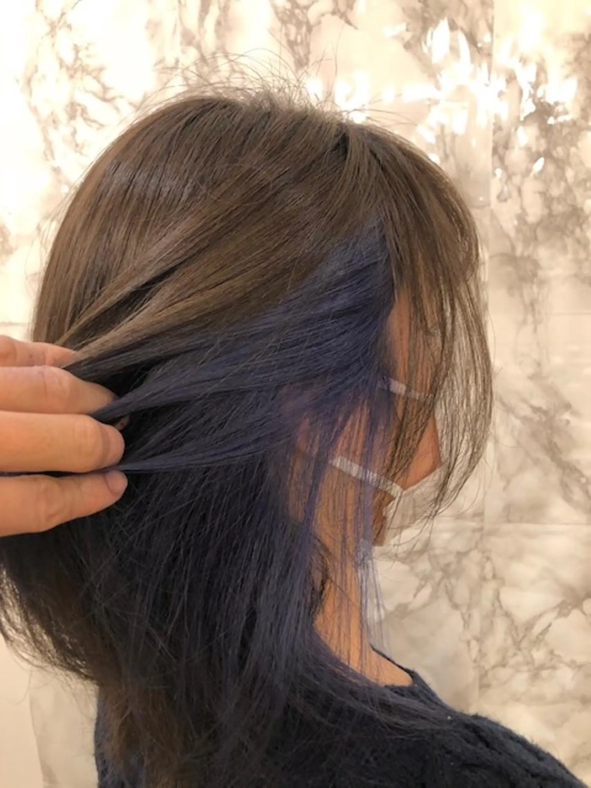 カラー ミディアム インナーカラー 東中野🥇美容室 FLOW東中野店のヘアスタイル