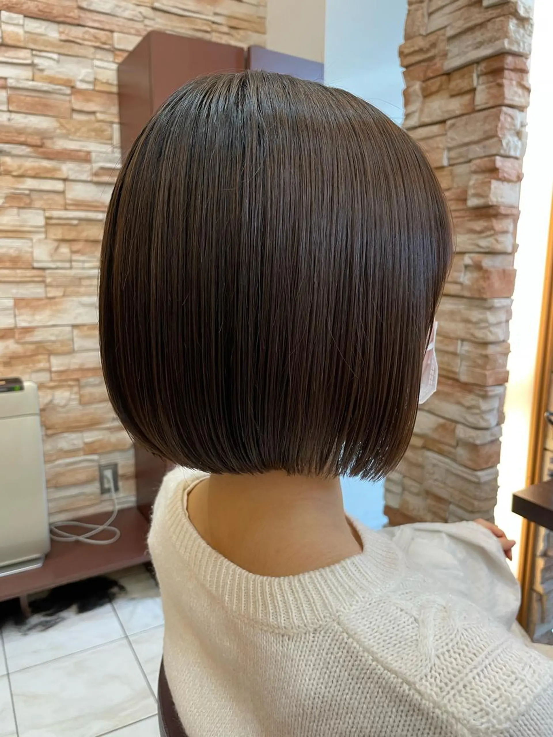 ショート ボブ カット ⭐️透け感カラー /齊藤容史⭐️のヘアスタイル