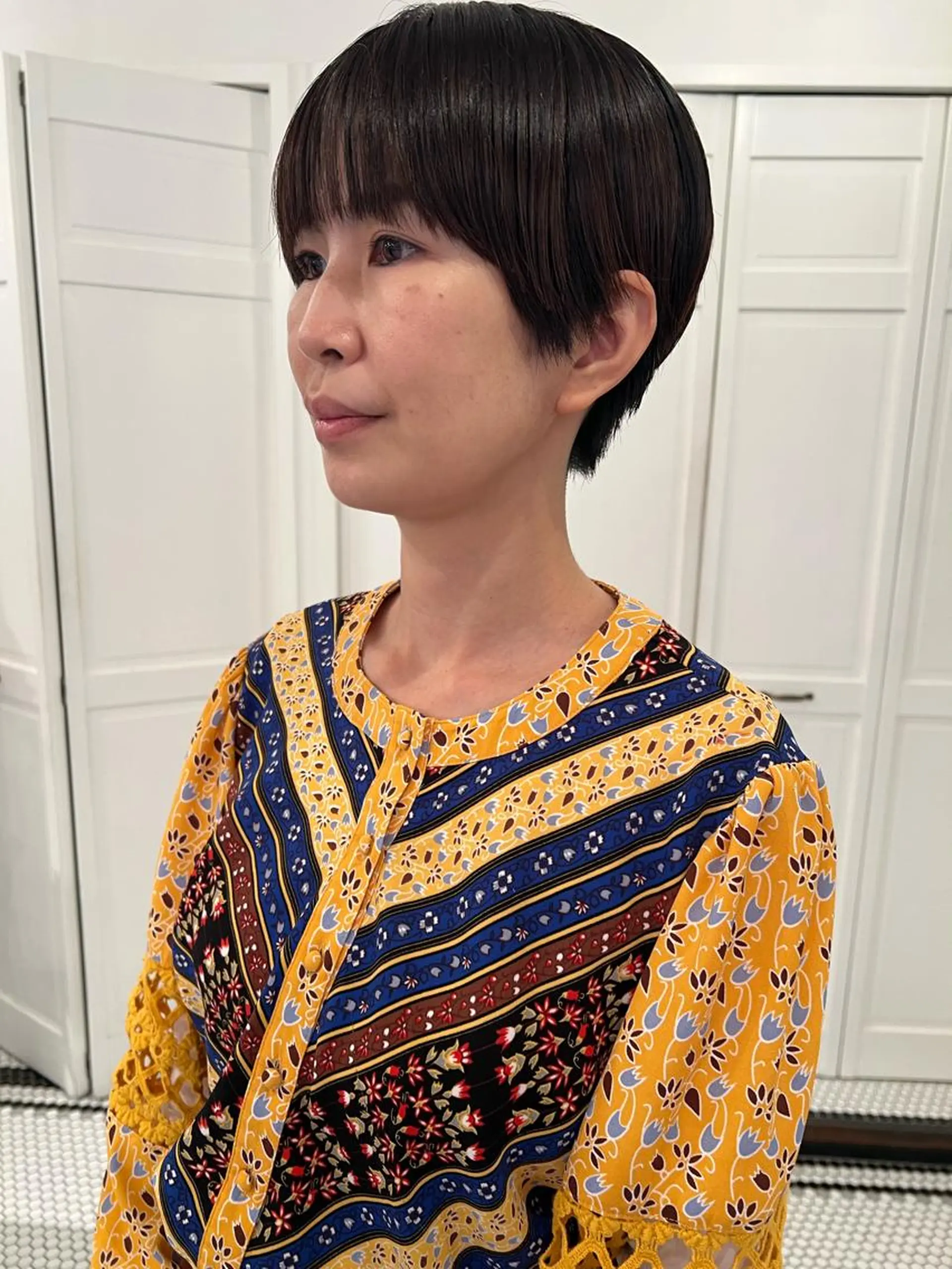 ショート ブリーチカラー🎀 韓国風/寺門美優のヘアスタイル