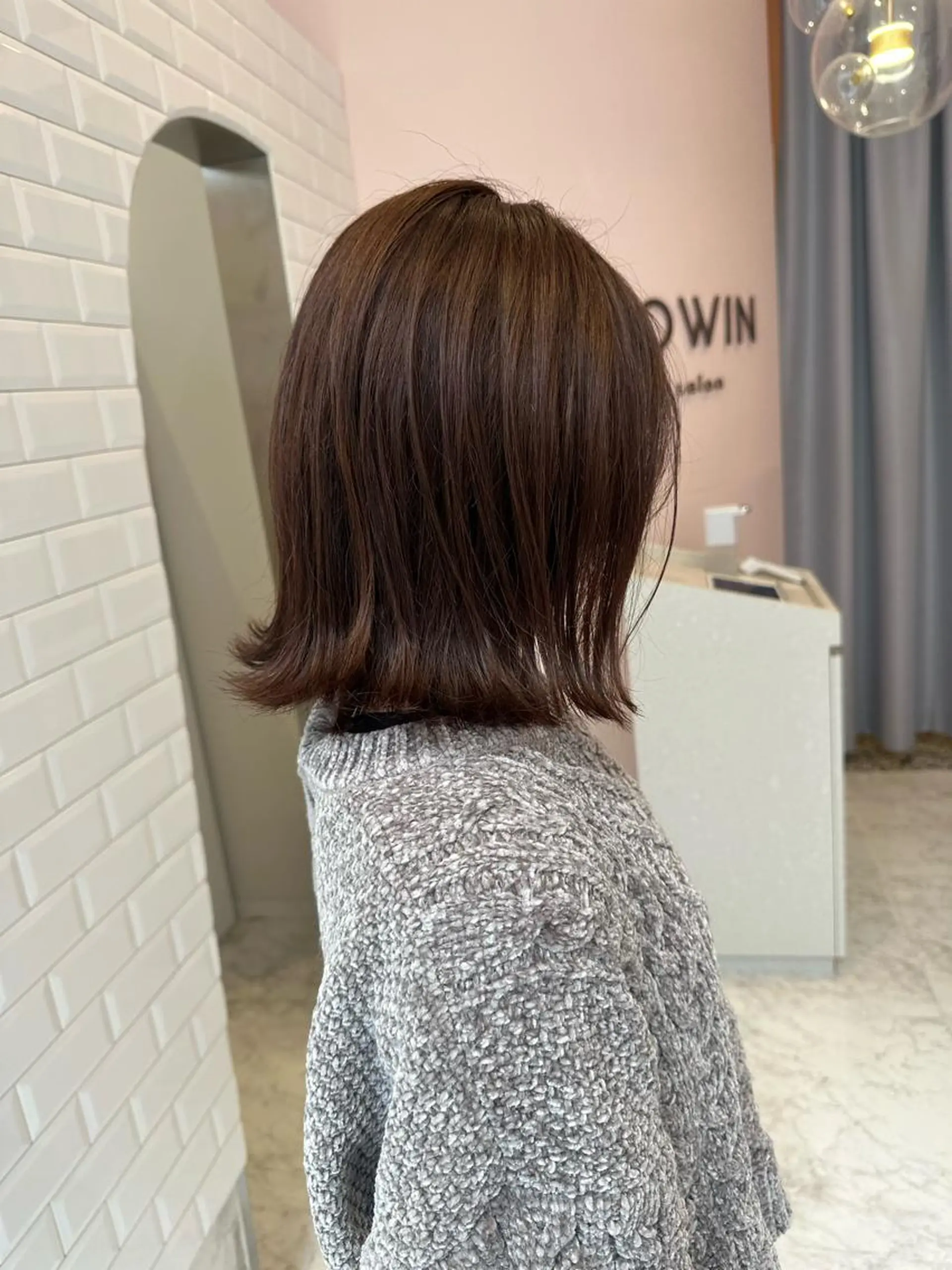 ミディアム ボブレイヤー ボブ レイヤーカット レイヤー/ハッシュ 渋谷/サッタのヘアスタイル