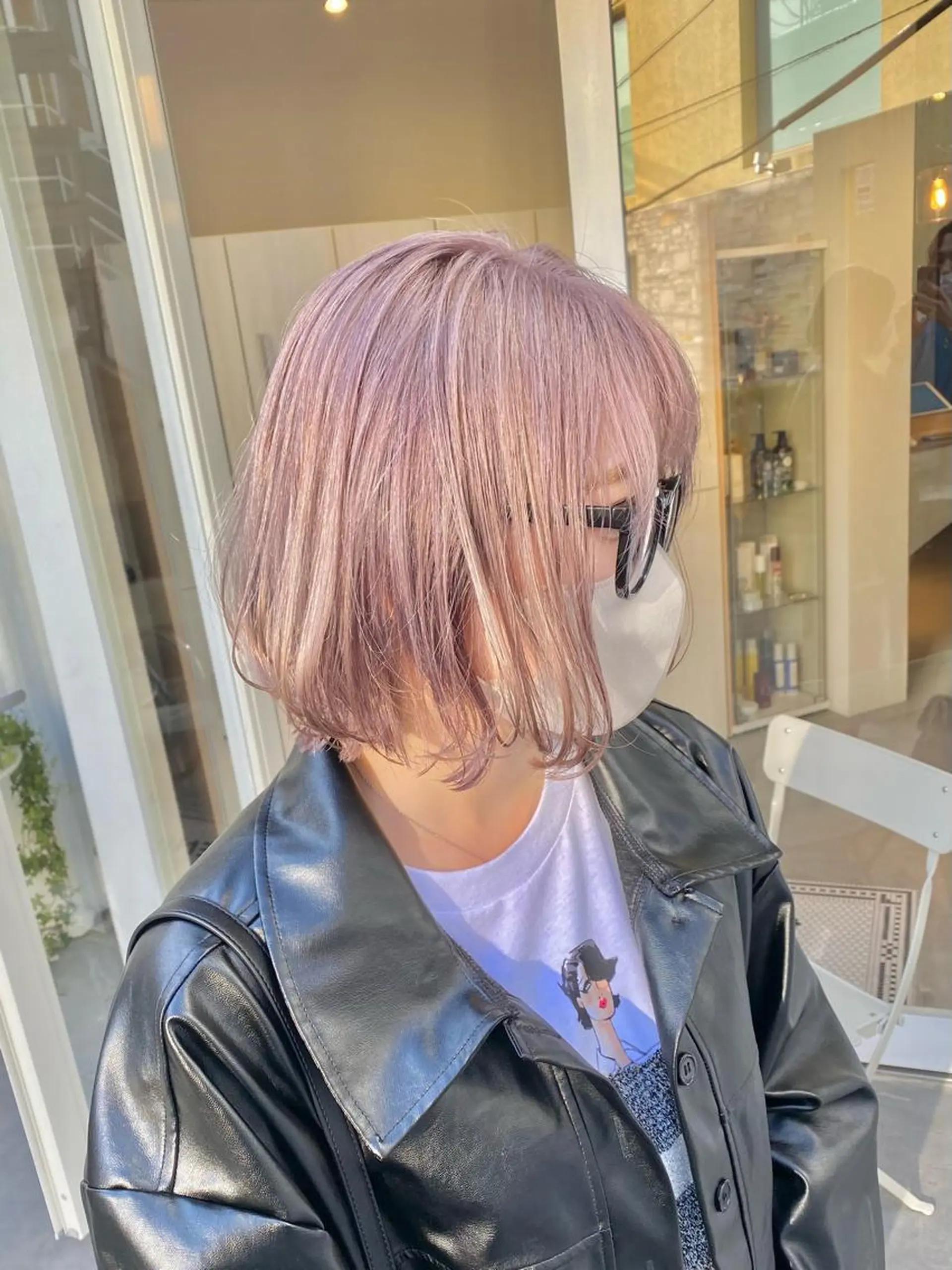 ショート カラー ラベンダーカラー カット ヘアカラー トリートメント ハイトーン×似合わせ 🌱中川慎之介のヘアスタイル