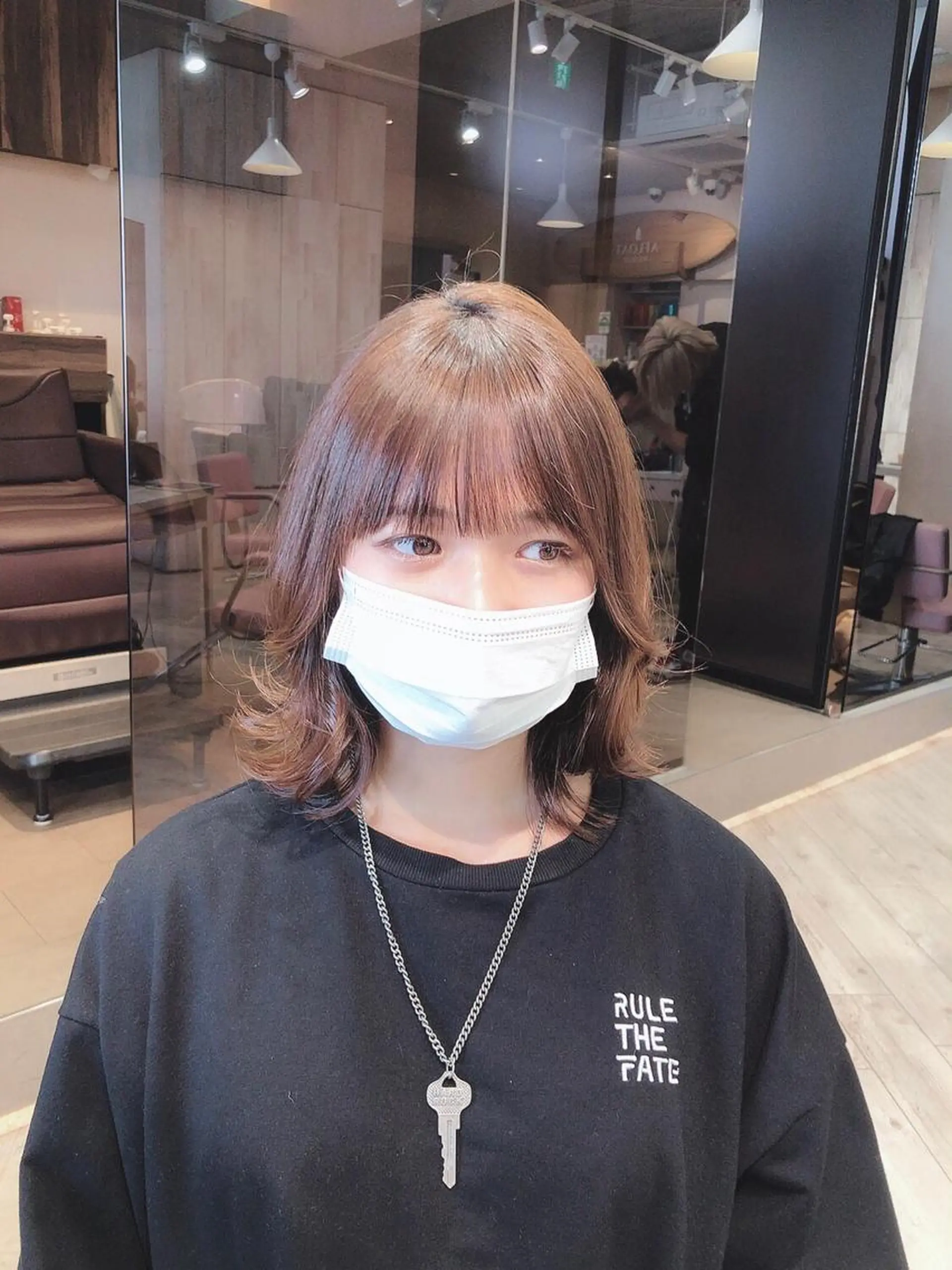 ミディアム カラー モテ髪×トレンド💕 小顔レイヤー 金井のヘアスタイル