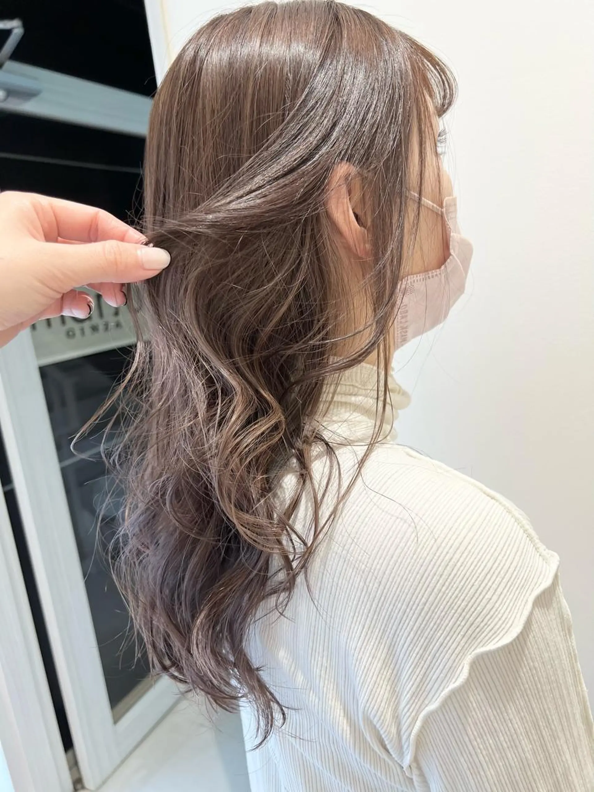 ロング カラー ヘアアレンジ 韓国レイヤー🖤🤍 /うえのゆずのヘアスタイル