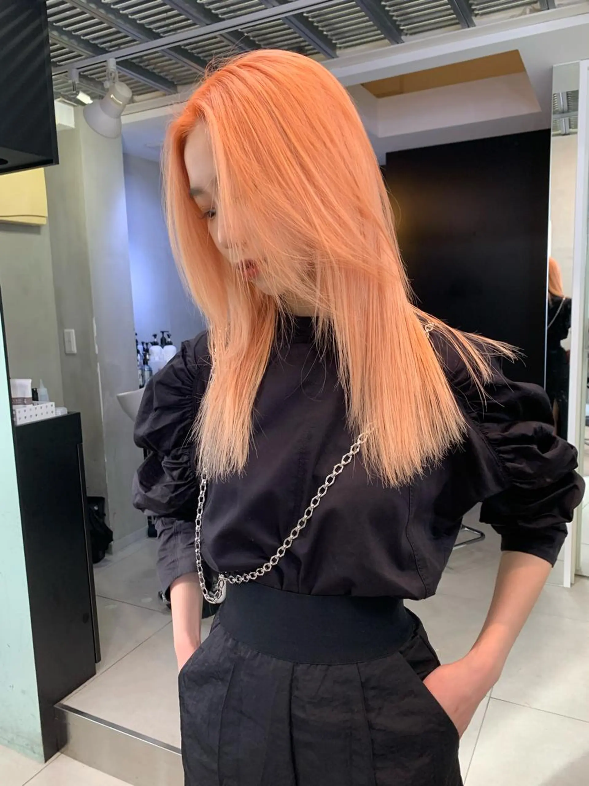 ロング カラー ヘアアレンジ SHACHU ayamiのヘアスタイル