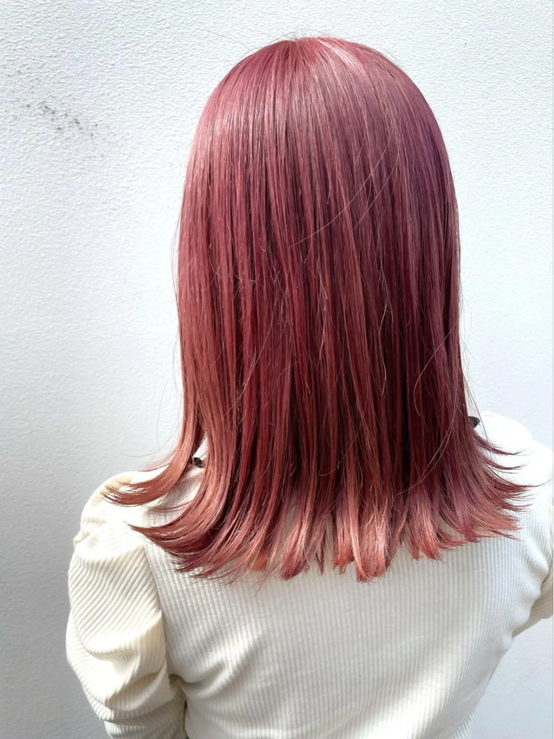 ミディアム カラー ヘアアレンジ ベージュカラー ピンクカラー ピンクベージュ カット ヘアカラー トリートメント ヘッドスパ ヘアセット 〽️magico/ ウルフDaiki〽️のヘアスタイル