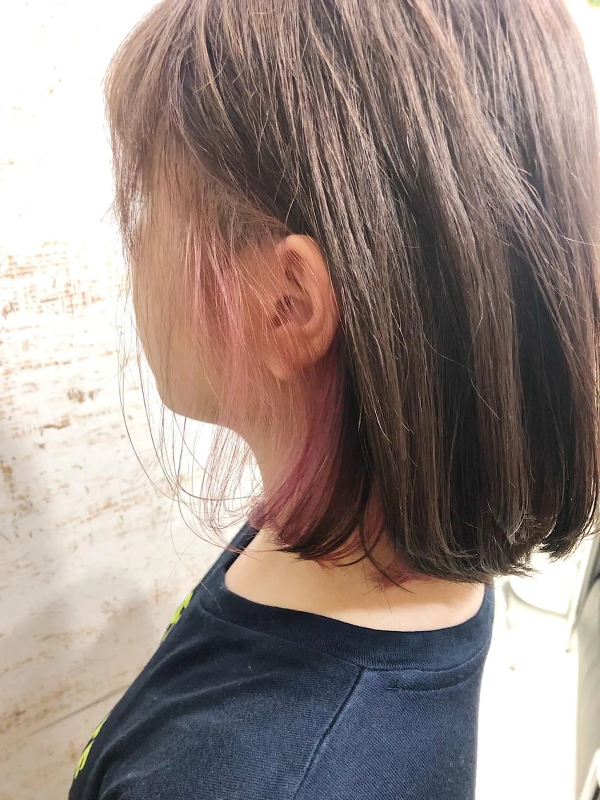 ミディアム カラー ケアブリーチ /髪質 改善/古橋圭史郎のヘアスタイル