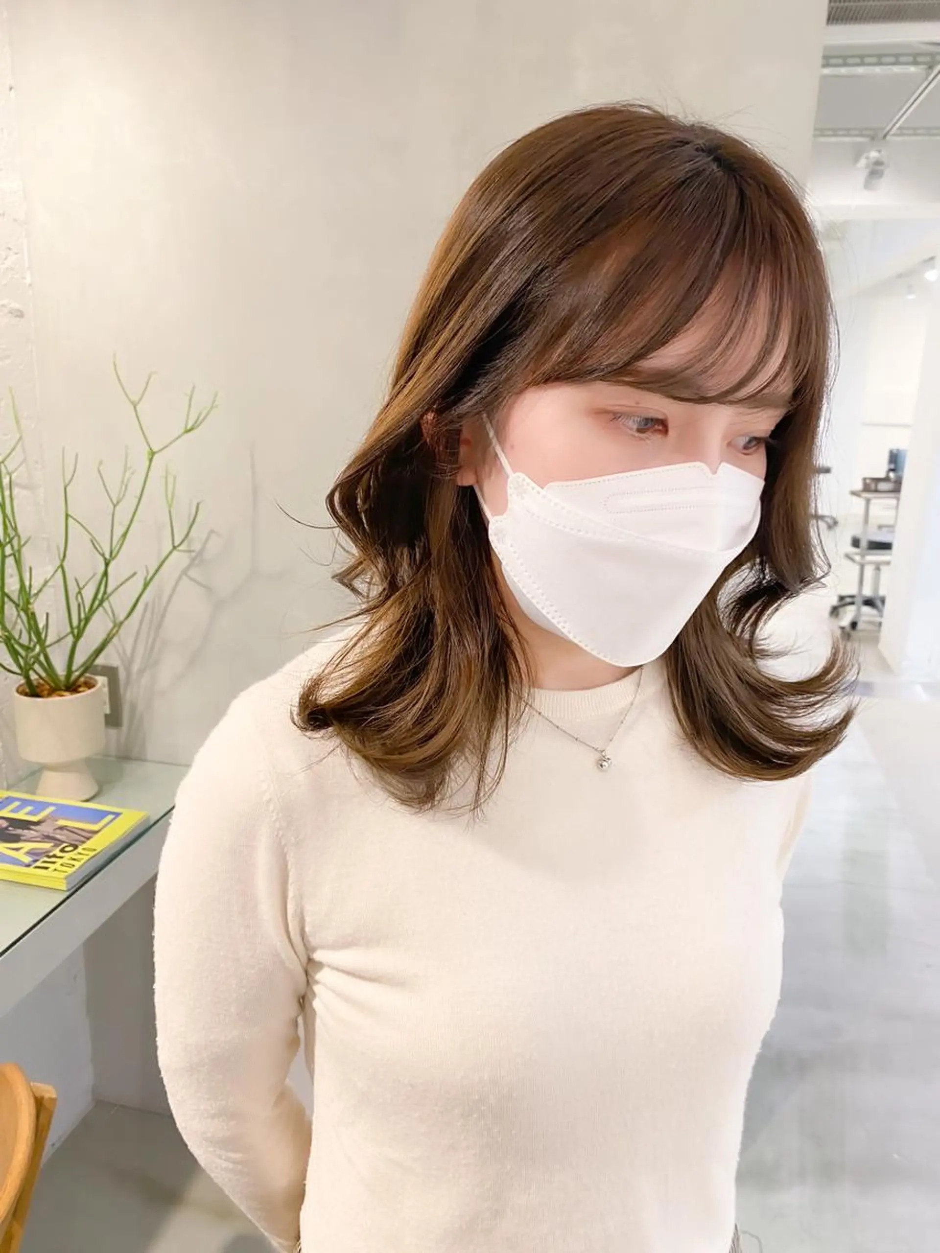 ミディアム パーマ ミディアムパーマ チャンモリパーマ カット パーマ レイヤーカットのプロ 大人ヘア宮森貴志のヘアスタイル