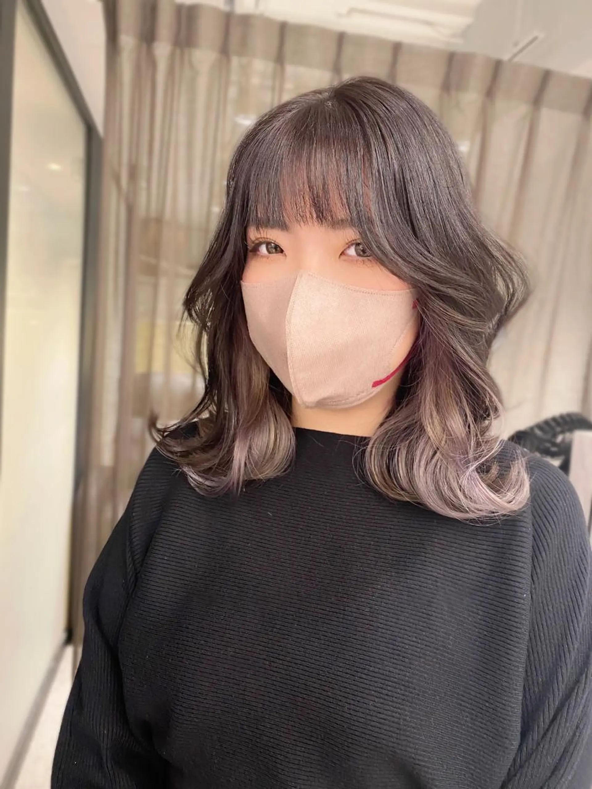 ミディアム レイヤーカット/ 髪質改善/羽柴りくのヘアスタイル