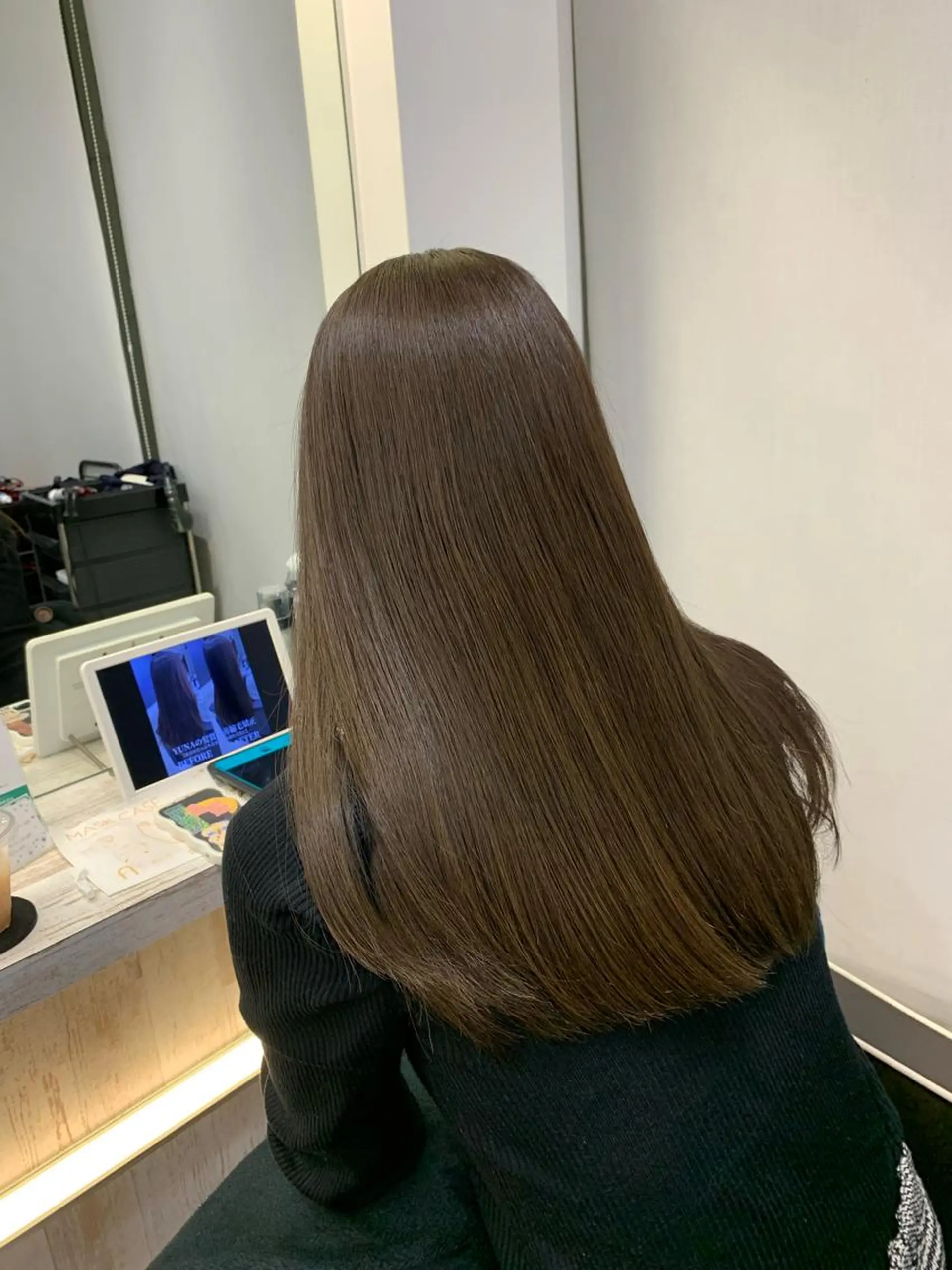 ロング カラー オリーブカラー 🌫️縮毛矯正/髪質 改善/ゆずる🌫️のヘアスタイル