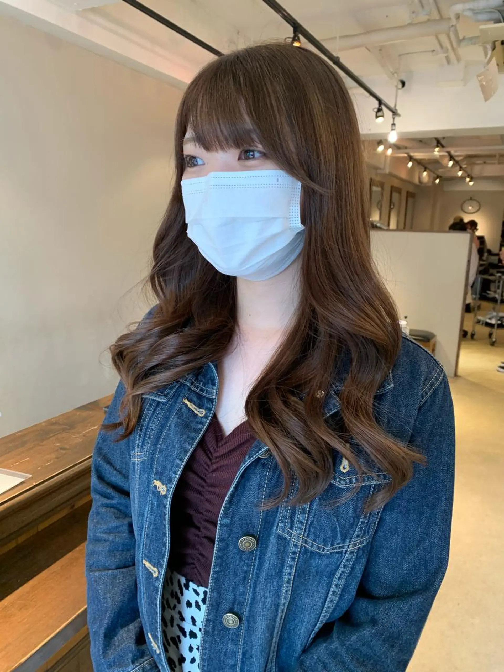 ロング カラー 透明感/オリーブ/ グレージュ/YUKAのヘアスタイル