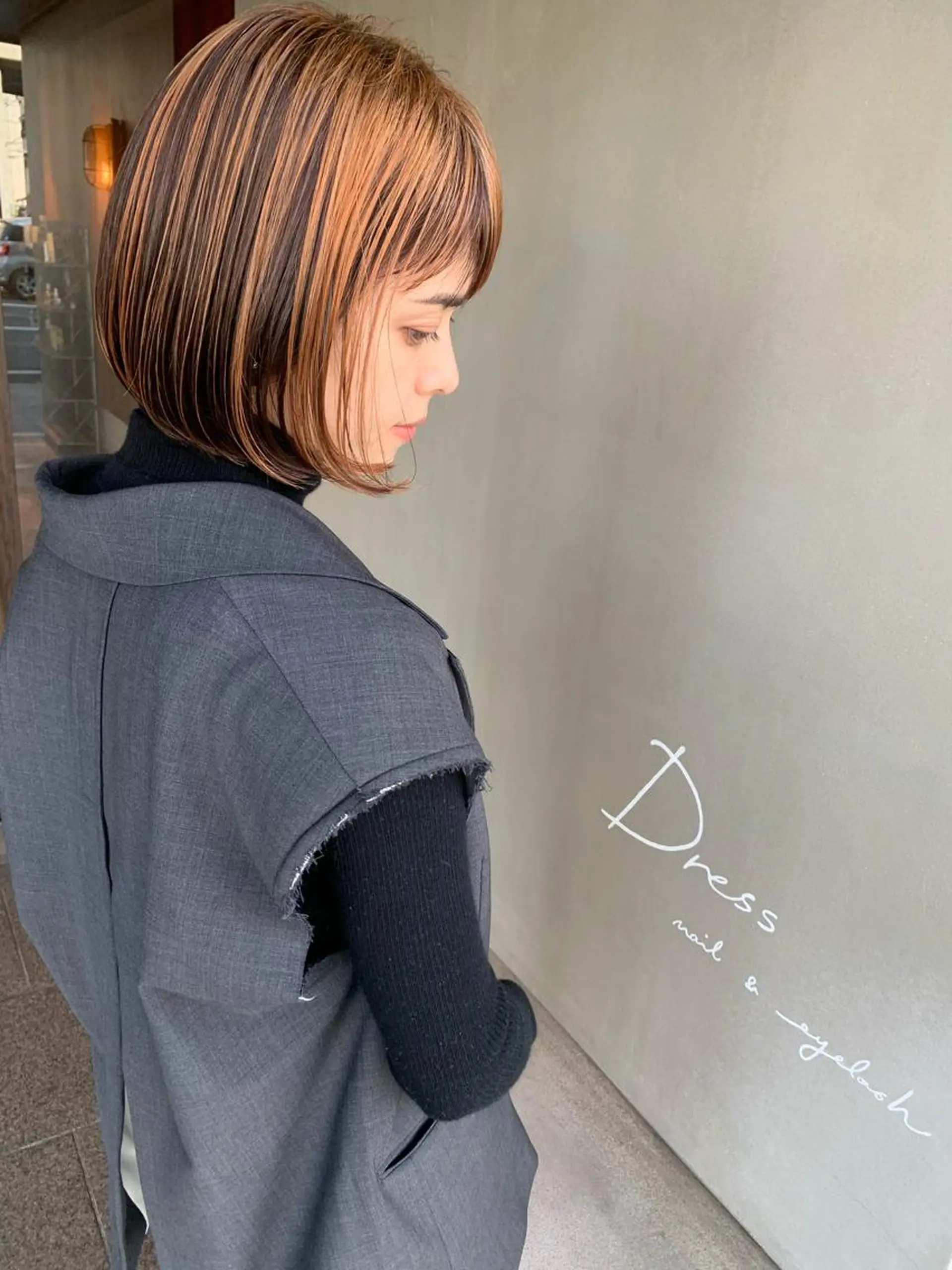 ミディアム カラー ヘアカラー ブリーチ/アレンジ 天満/chihiroのヘアスタイル