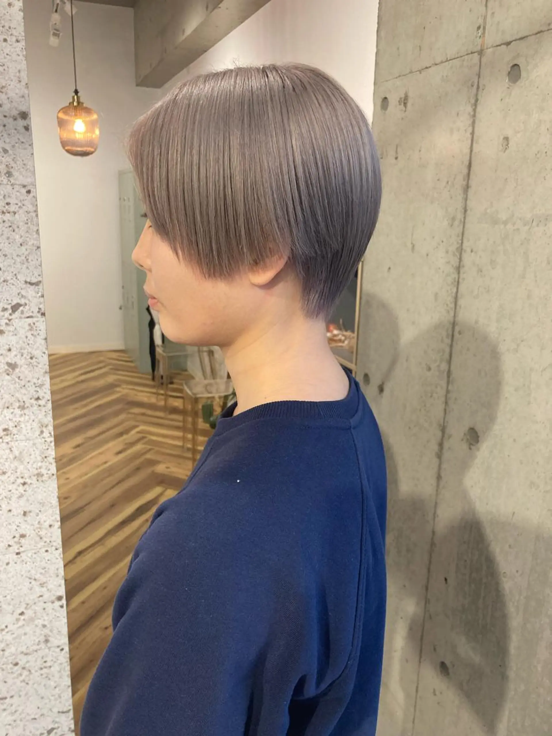 ショート カラー 髪質改善.縮毛矯正 ×韓国ヘアyukiのヘアスタイル