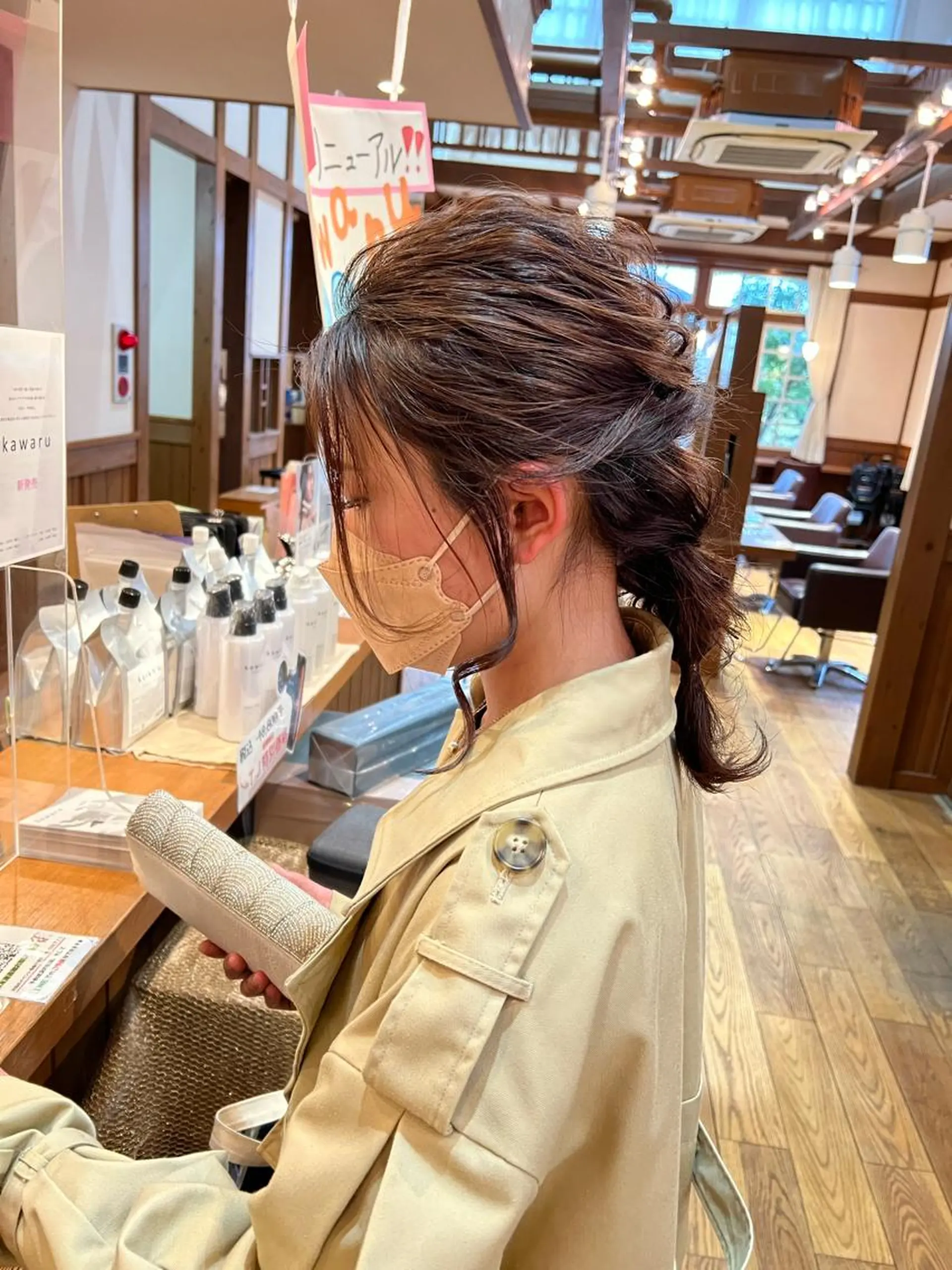 ミディアム カラー パーマ キッズ マツエク・マツパ アイブロウ Artist 藤﨑紘成のヘアスタイル