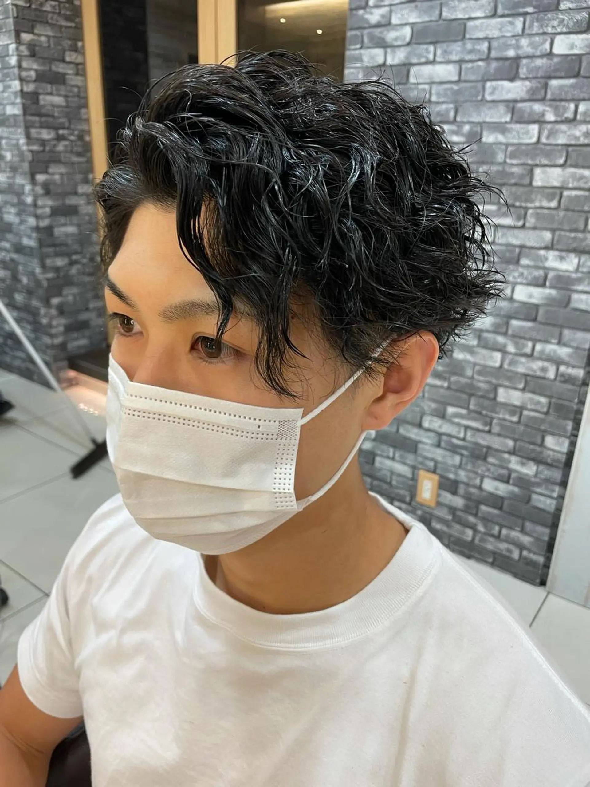 パーマ メンズ ザクザクレイヤー 🍀/ブリーチ/小田のヘアスタイル