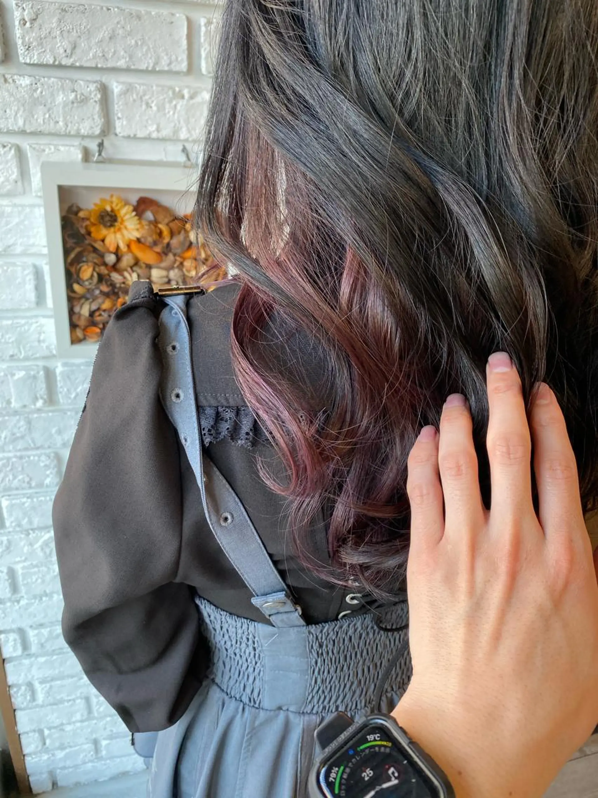 ロング カラー インナーカラー ラベンダーカラー ピンクカラー ピンクラベンダー カット ヘアカラー トリートメント 日比 貴大/ minim hairのヘアスタイル