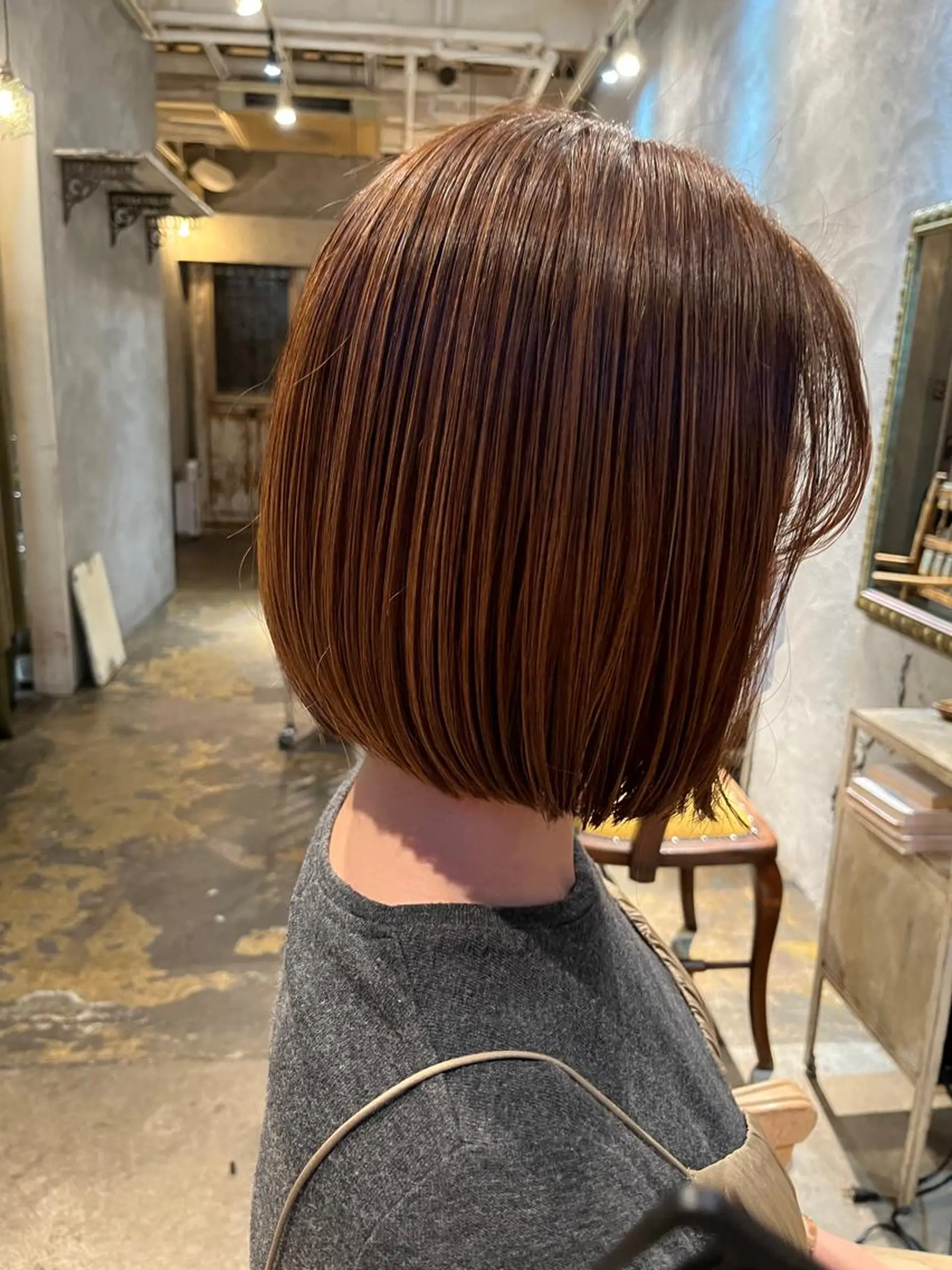 カラー 赤み消しカラー/ オリーブ/トモキのヘアスタイル