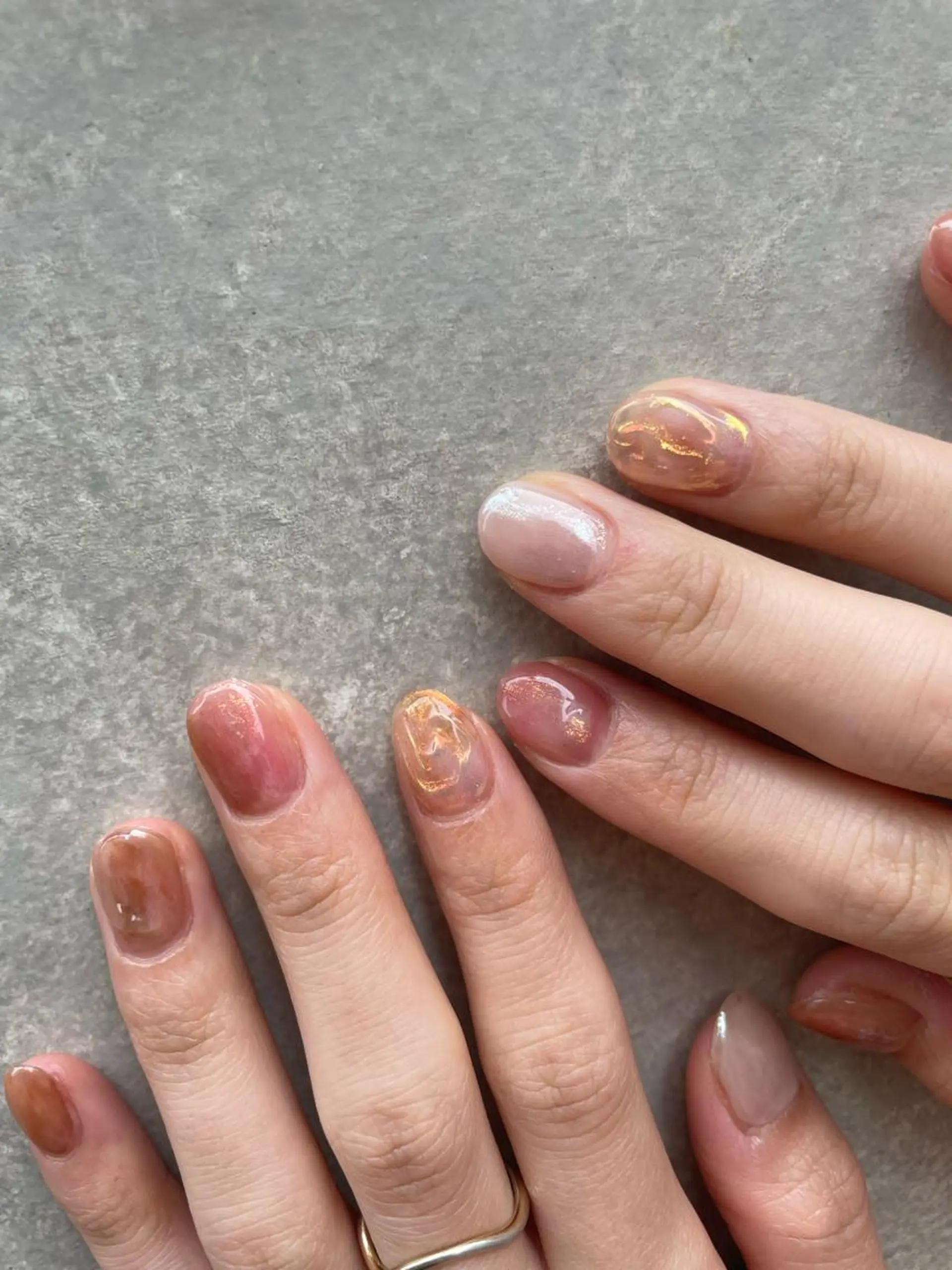 ネイル 【淡色color/ nail】maikoのネイルデザイン