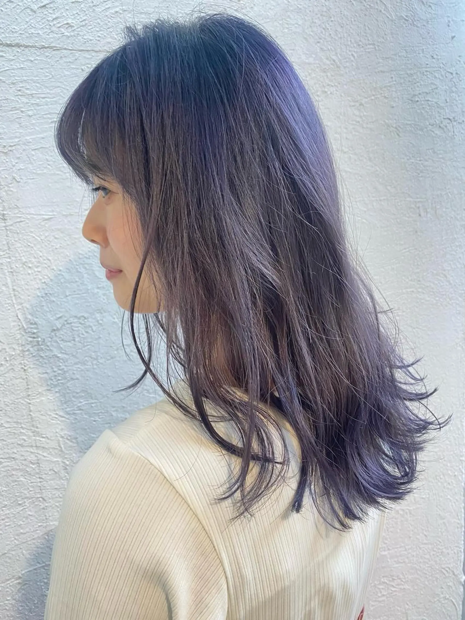 ロング カラー ダブルカラー ヘアカラー トリートメント 千 田のヘアスタイル