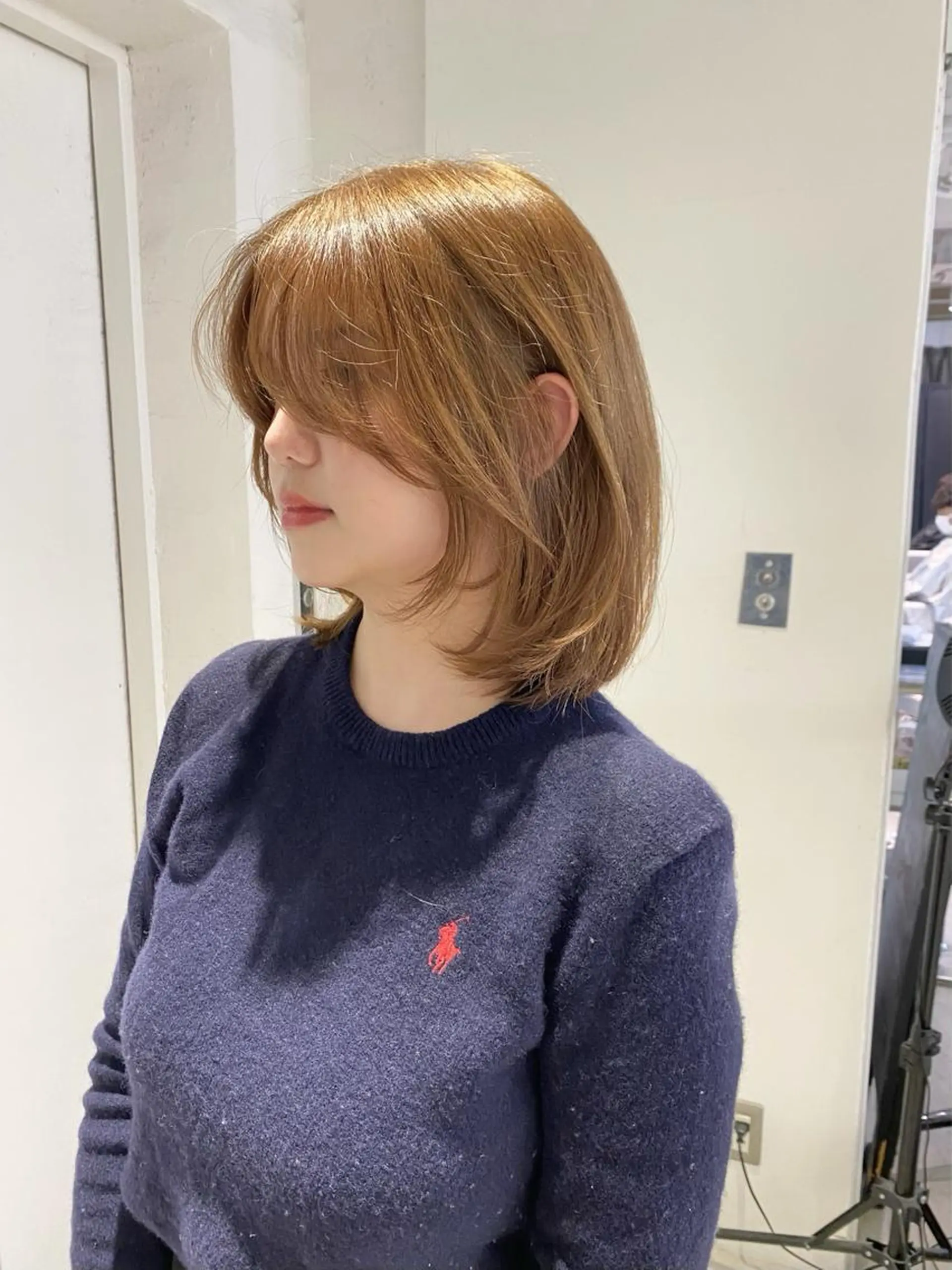 ミディアム カット レイヤーカット カノン🩷のヘアスタイル