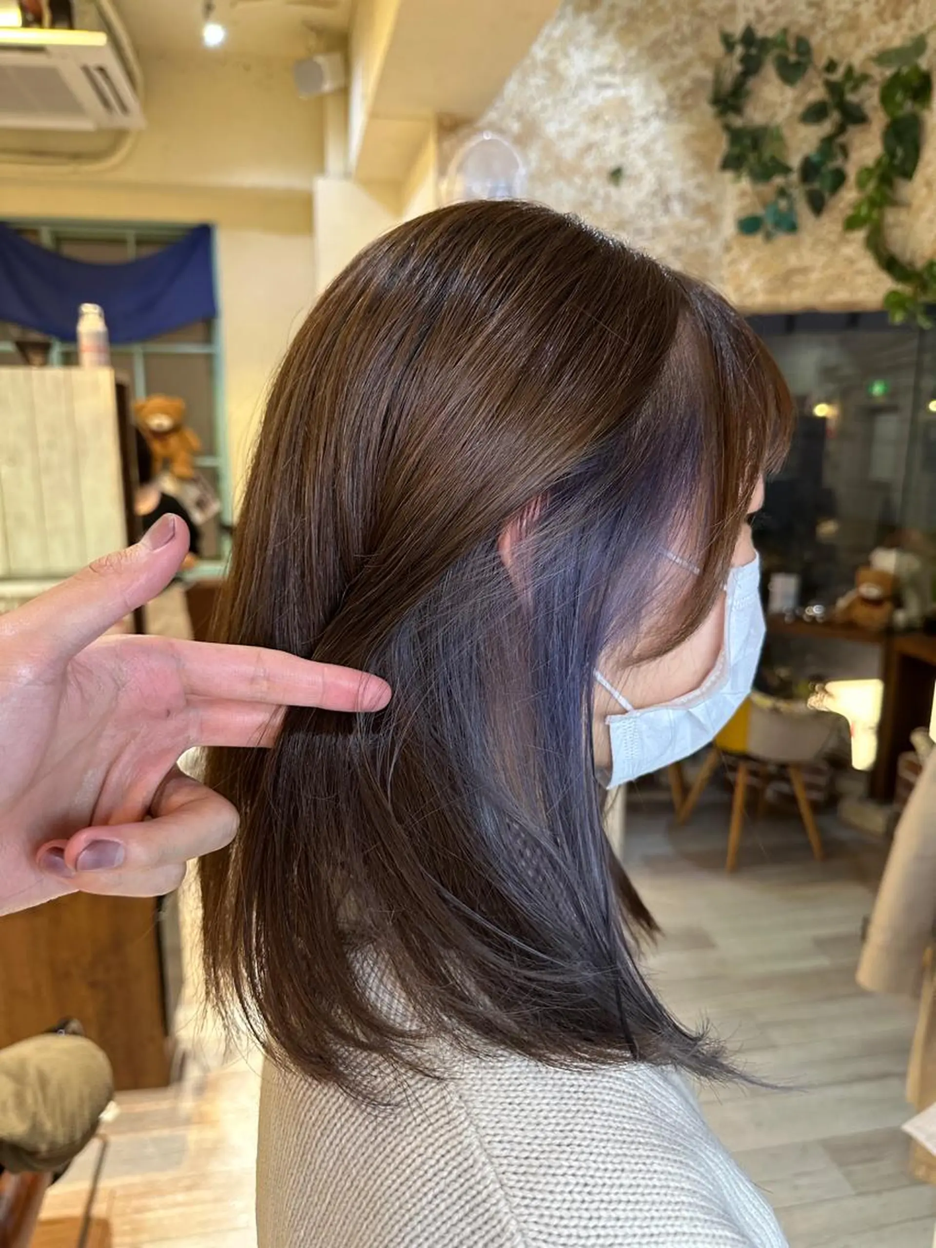 セミロング ヘアカラー 美髪改善・ブリーチ tadasuke⭐️のヘアスタイル