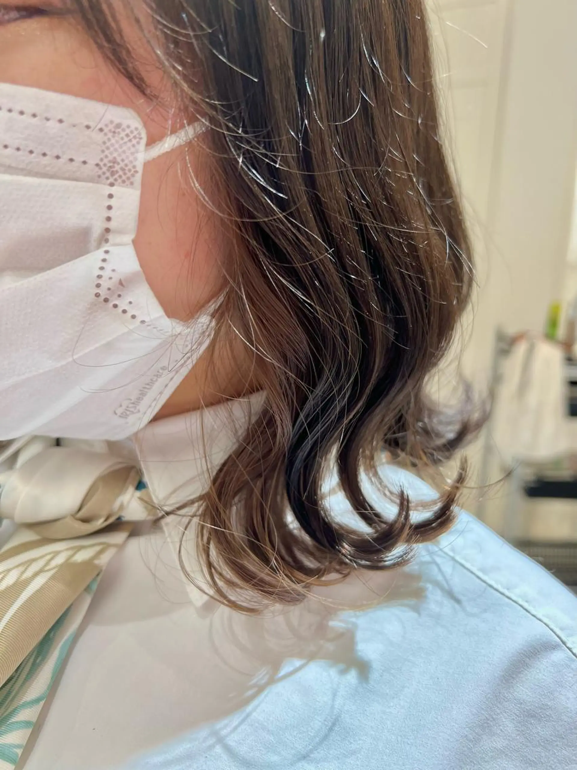 ミディアム カラー 縮毛矯正×艶カラー /中村勇太のヘアスタイル