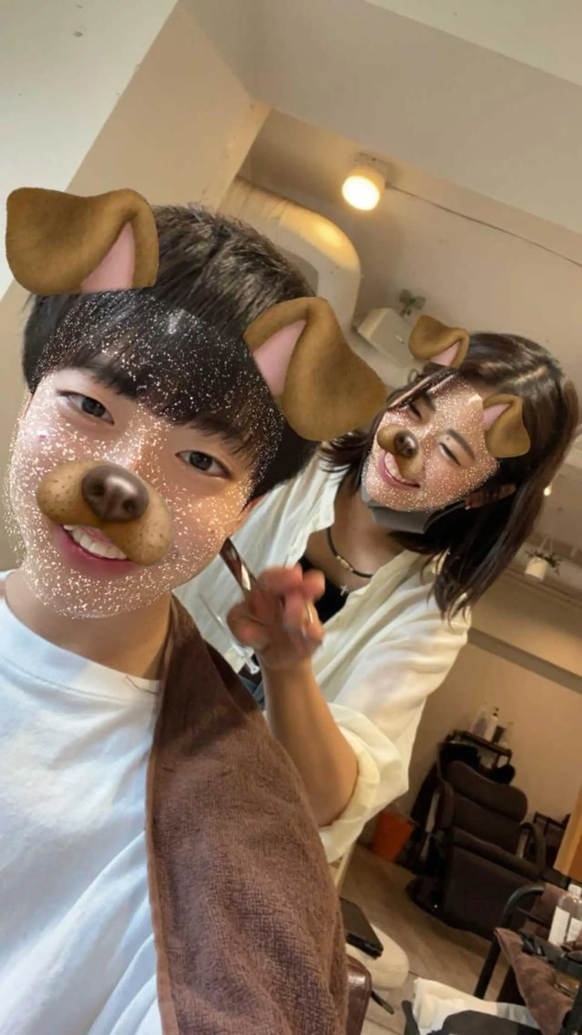 ショート カラー パーマ ヘアアレンジ メンズ ちこ .のヘアスタイル