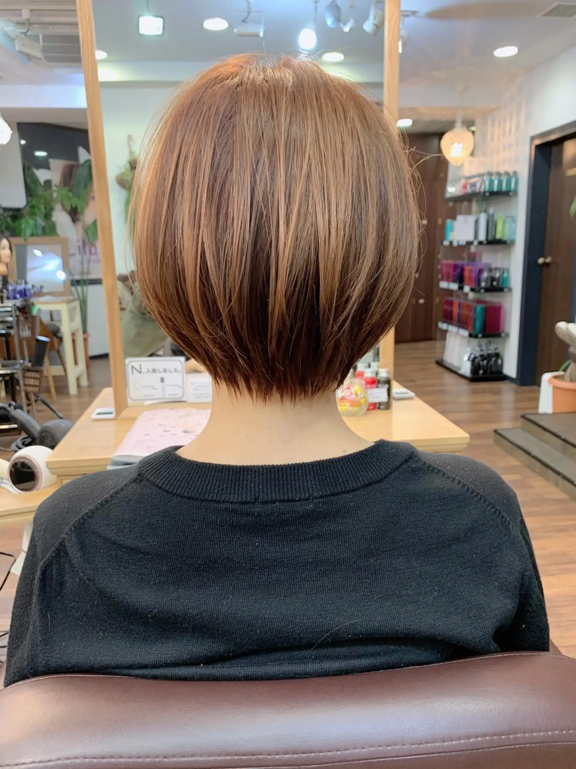 ショート 縮毛矯正/ショート/ レイヤー/畑中正敏のヘアスタイル