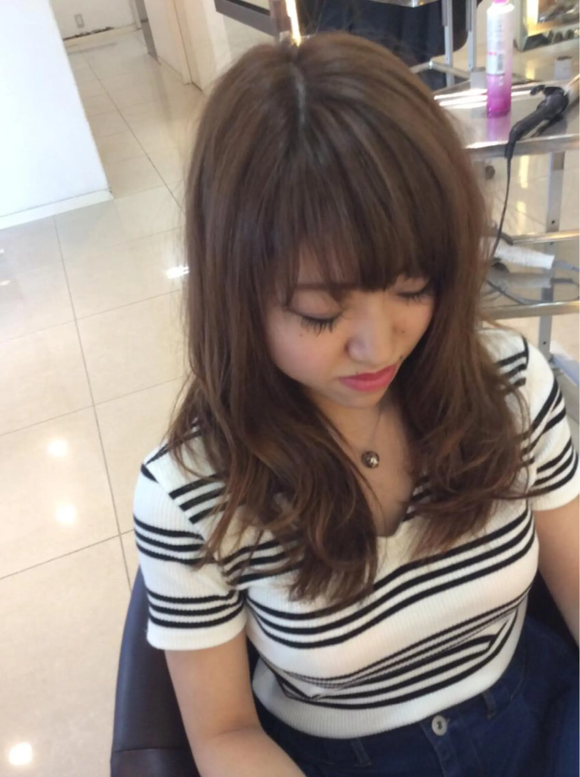 セミロング ロング カラー イエローカラー 似合わせ／代表 髪質改善/山田将大のヘアスタイル