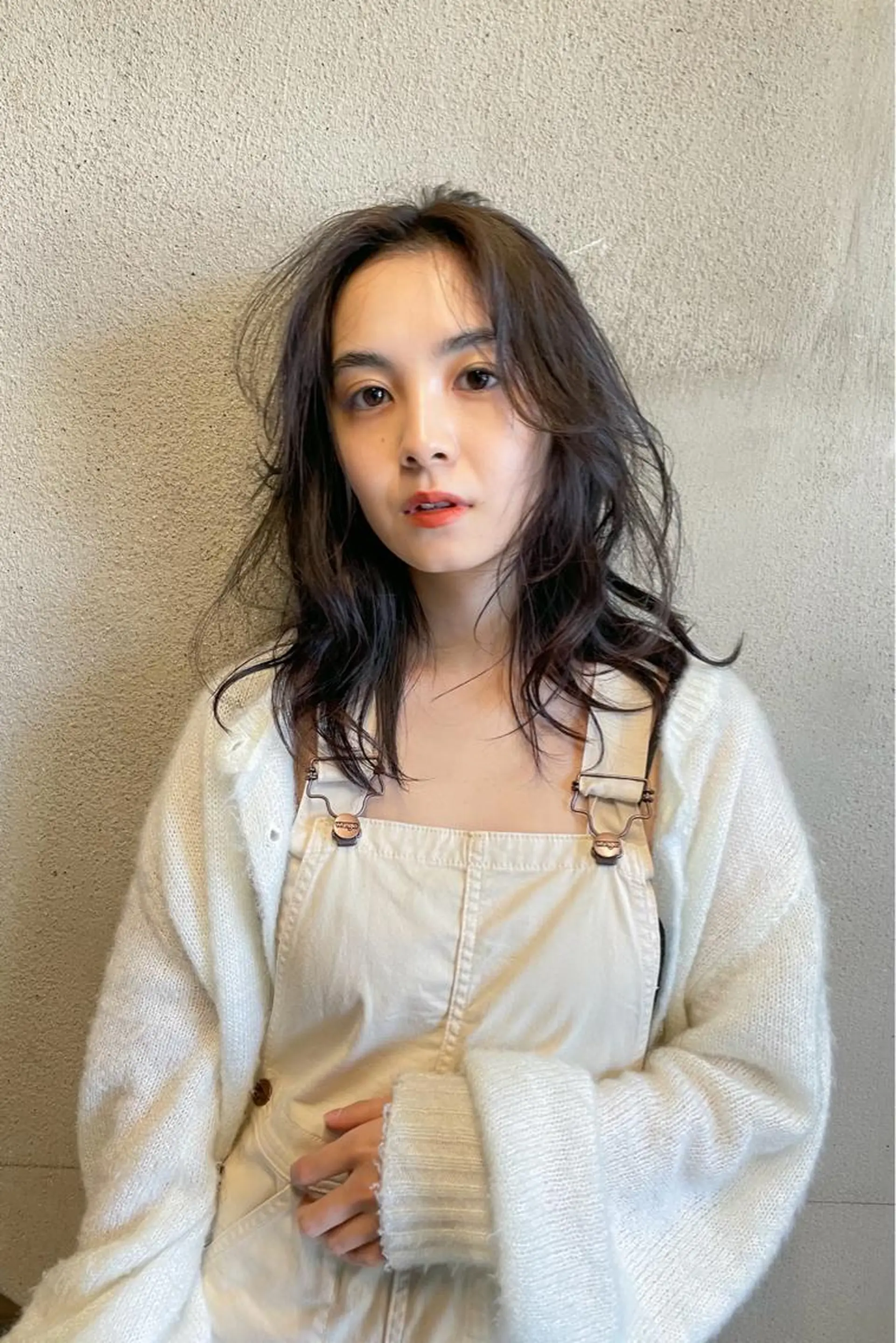 セミロング パーマ パーマ/レイヤー 岩山丈一郎のヘアスタイル