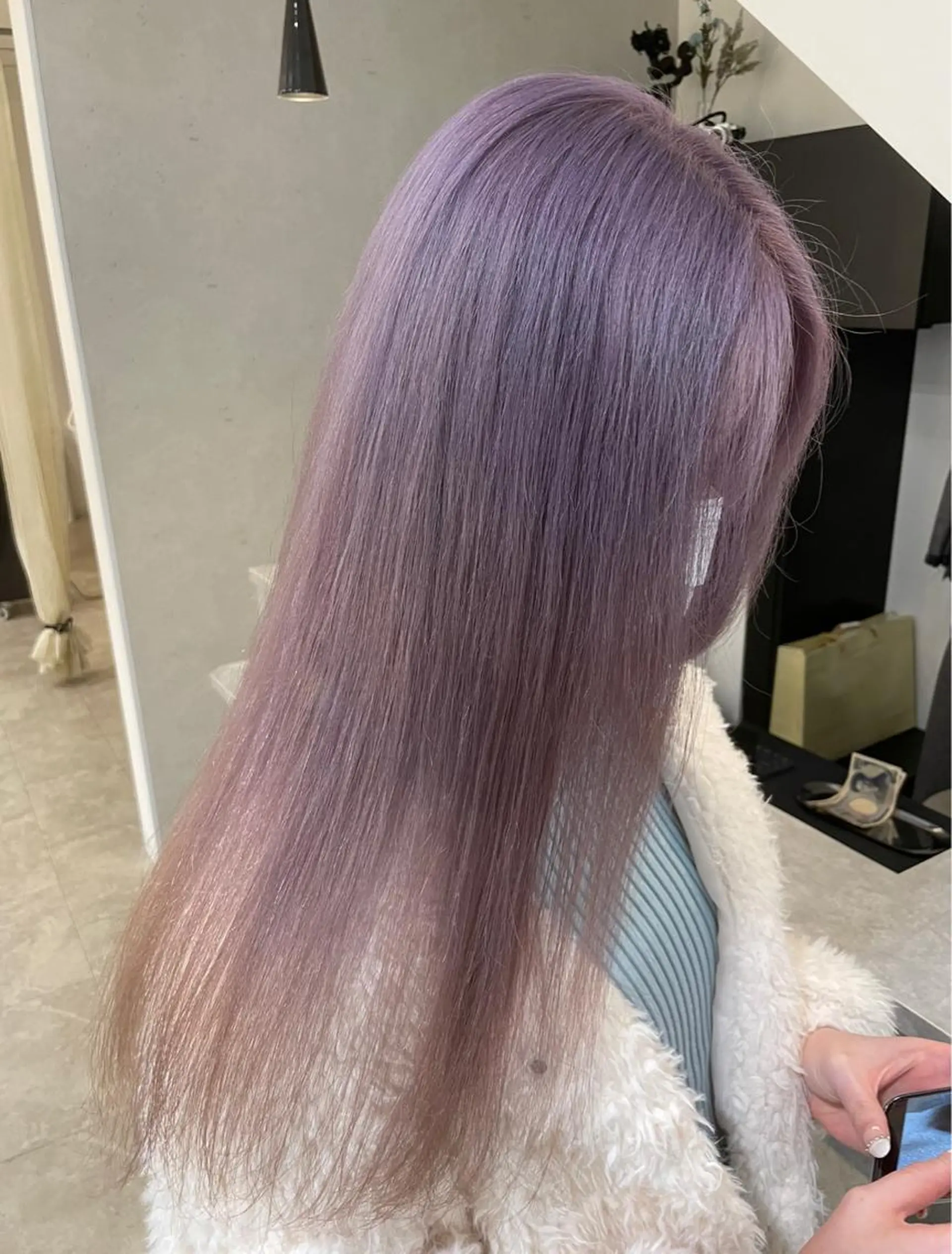 ロング カラー パープルカラー バレイヤージュ特化｜ Takuのヘアスタイル