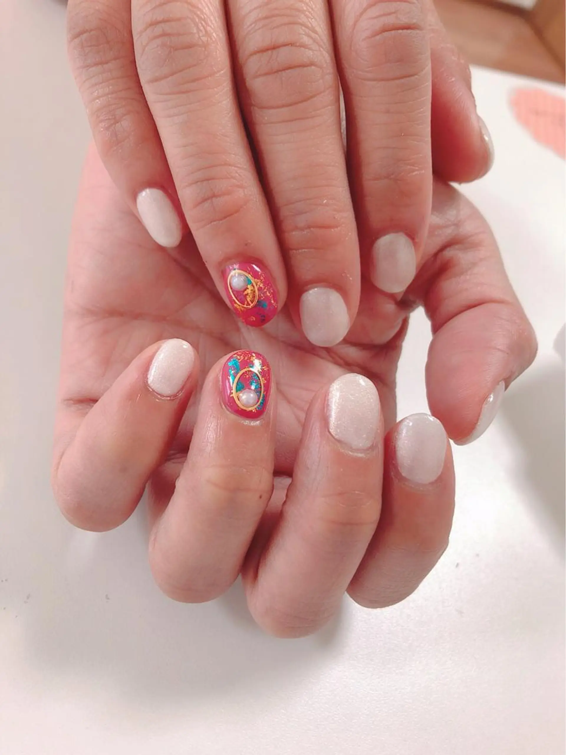 ネイル アートネイル 長さ出し フットネイル グリーン ニュアンスネイル Lily Roseスタッフ一同のマツエク・マツパデザイン