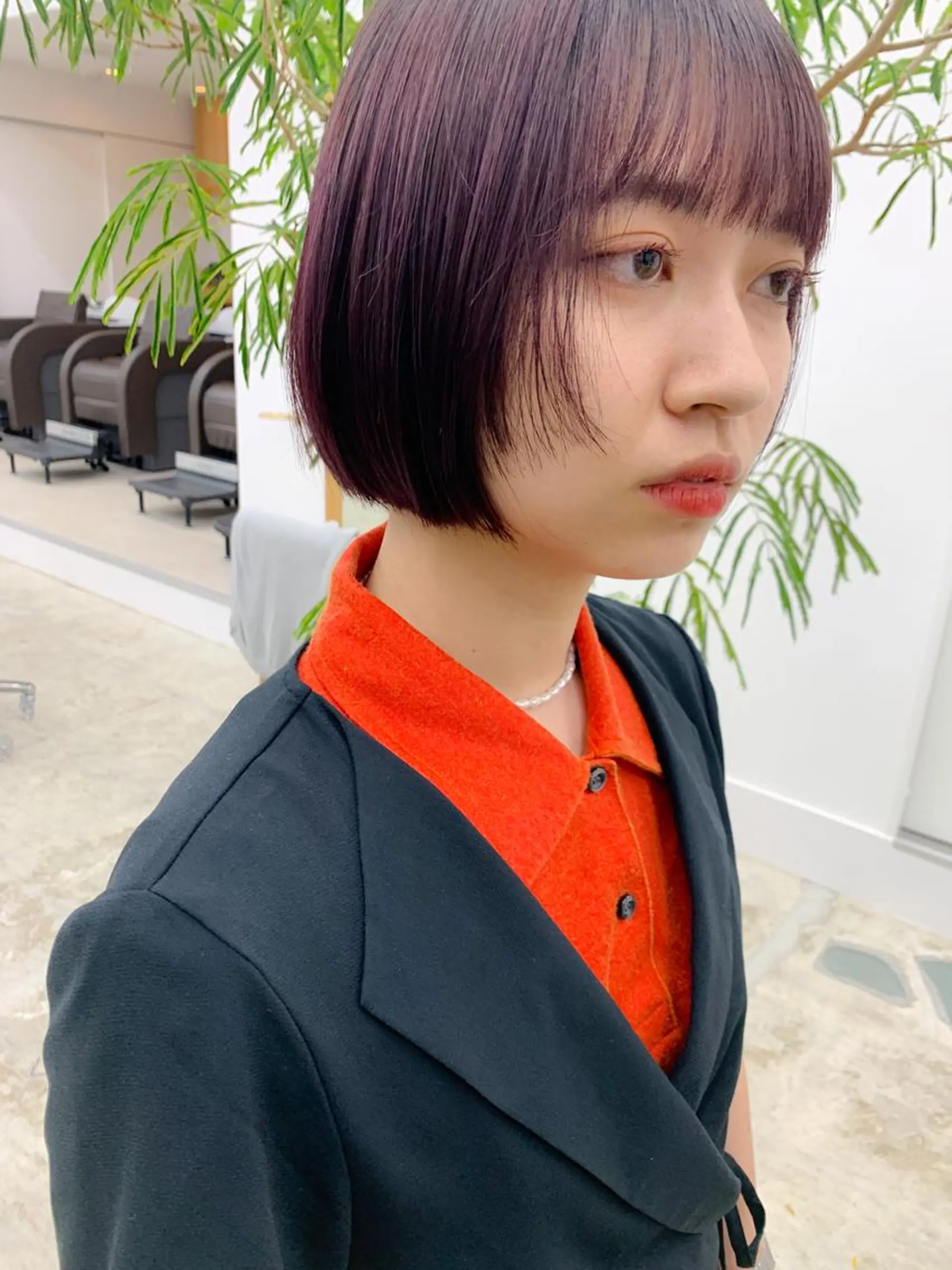 ショート カラー ダブルカラー ラベンダーカラー ボブ SALOWIN 名古屋名駅店所属・パーマ/パーマ落とし /藤木舜太のヘアスタイル