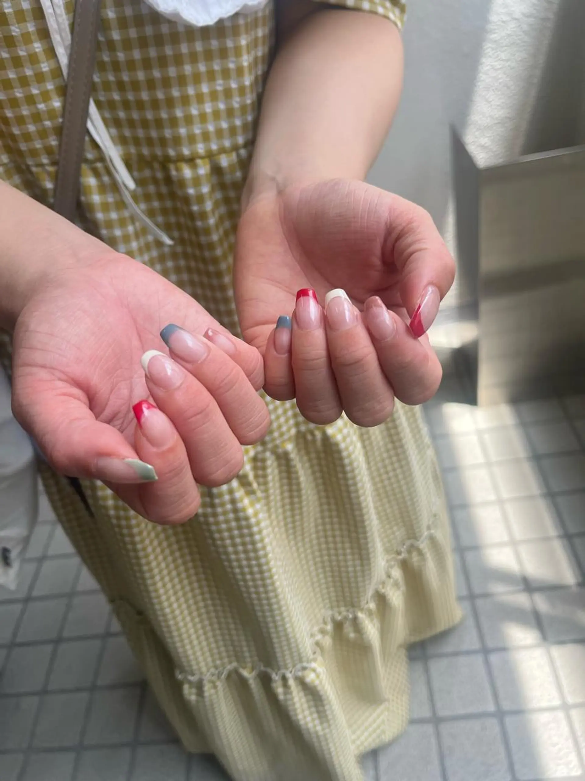ネイル フレンチネイル スクエアネイル Etel atelier。のネイルデザイン