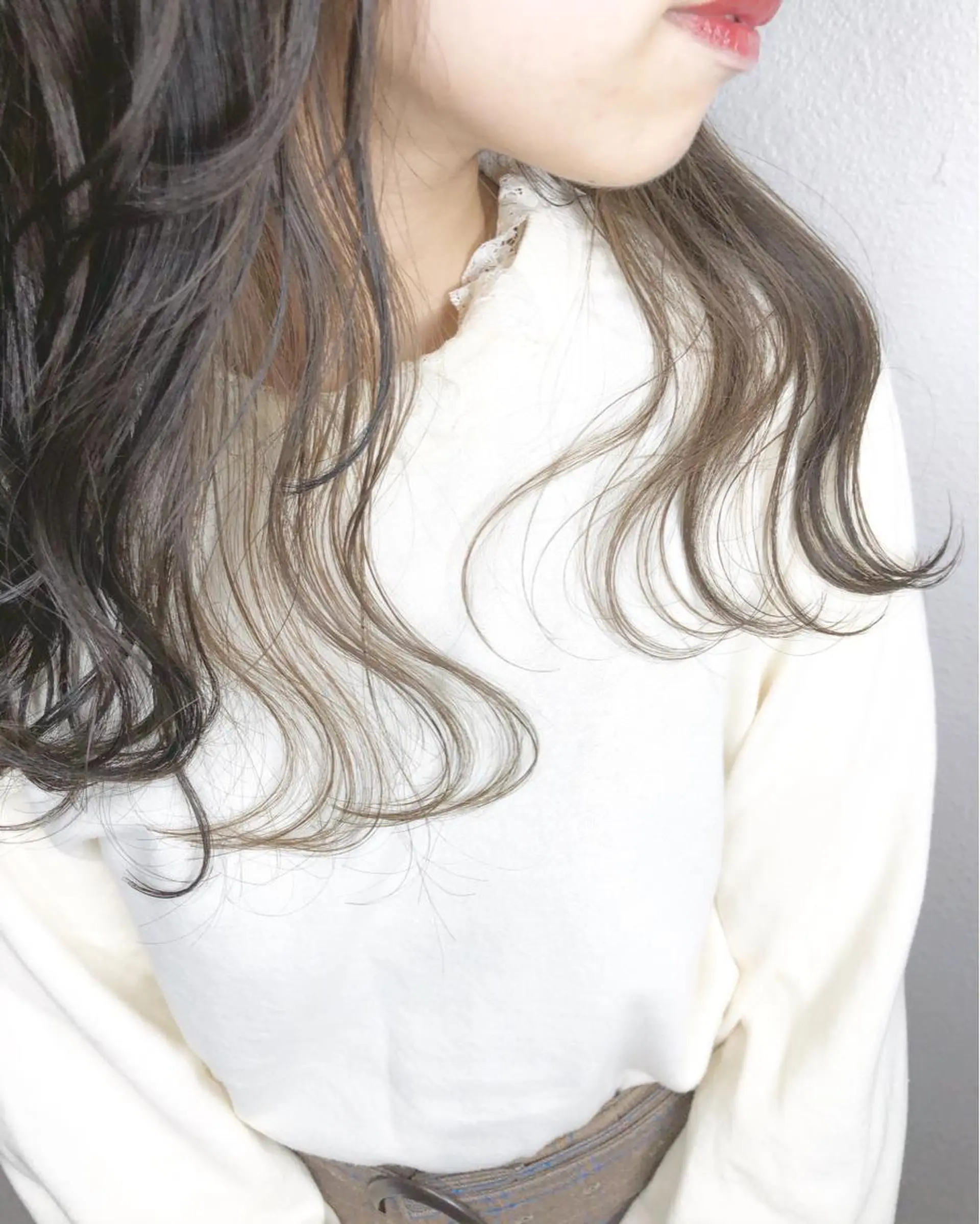 ロング カラー ブリーチ インナーカラー あさだ しゅうたろうのヘアスタイル