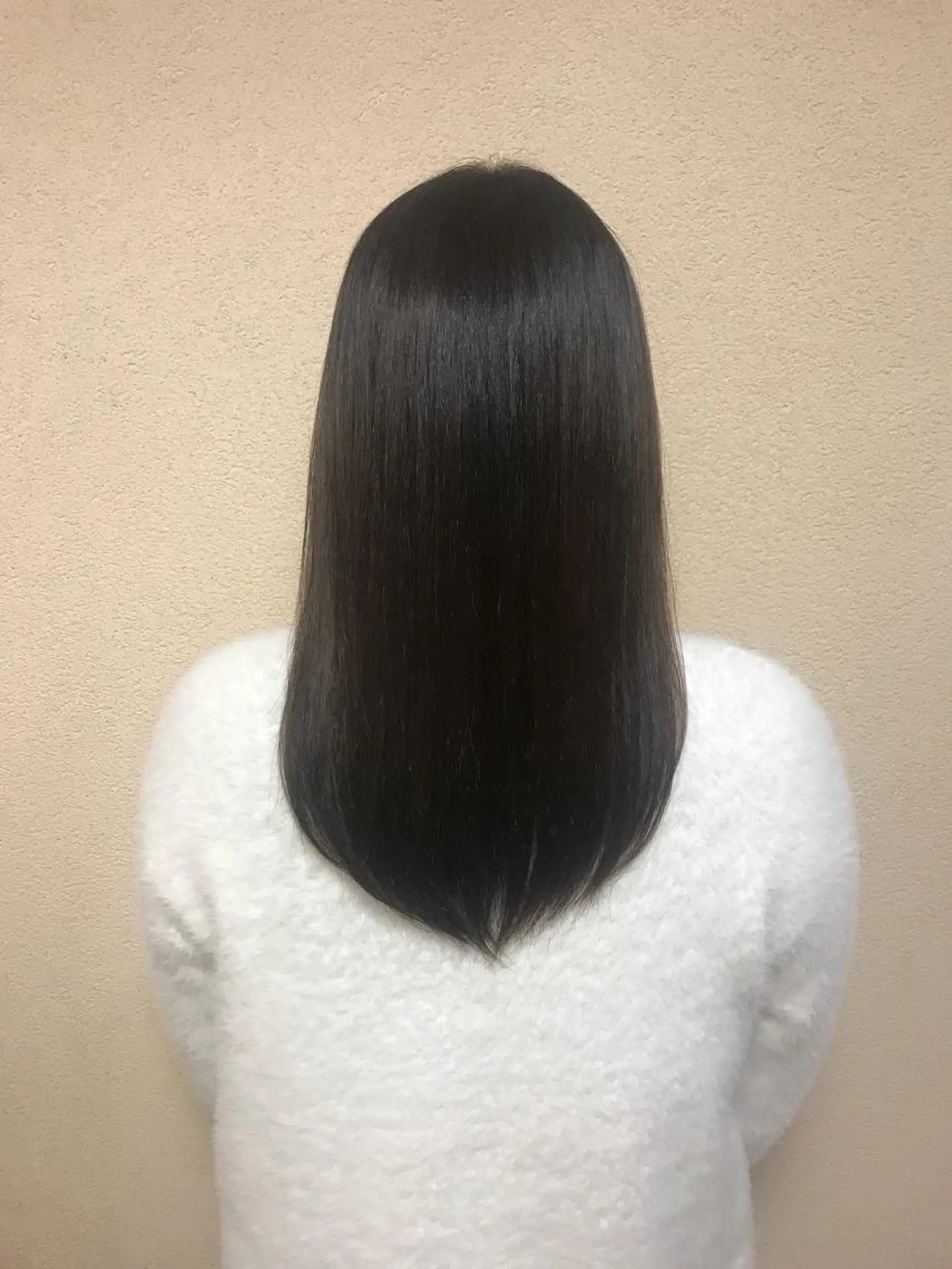 セミロング 縮毛矯正 透明感カラー・ 髪質改善🩵イケダのヘアスタイル