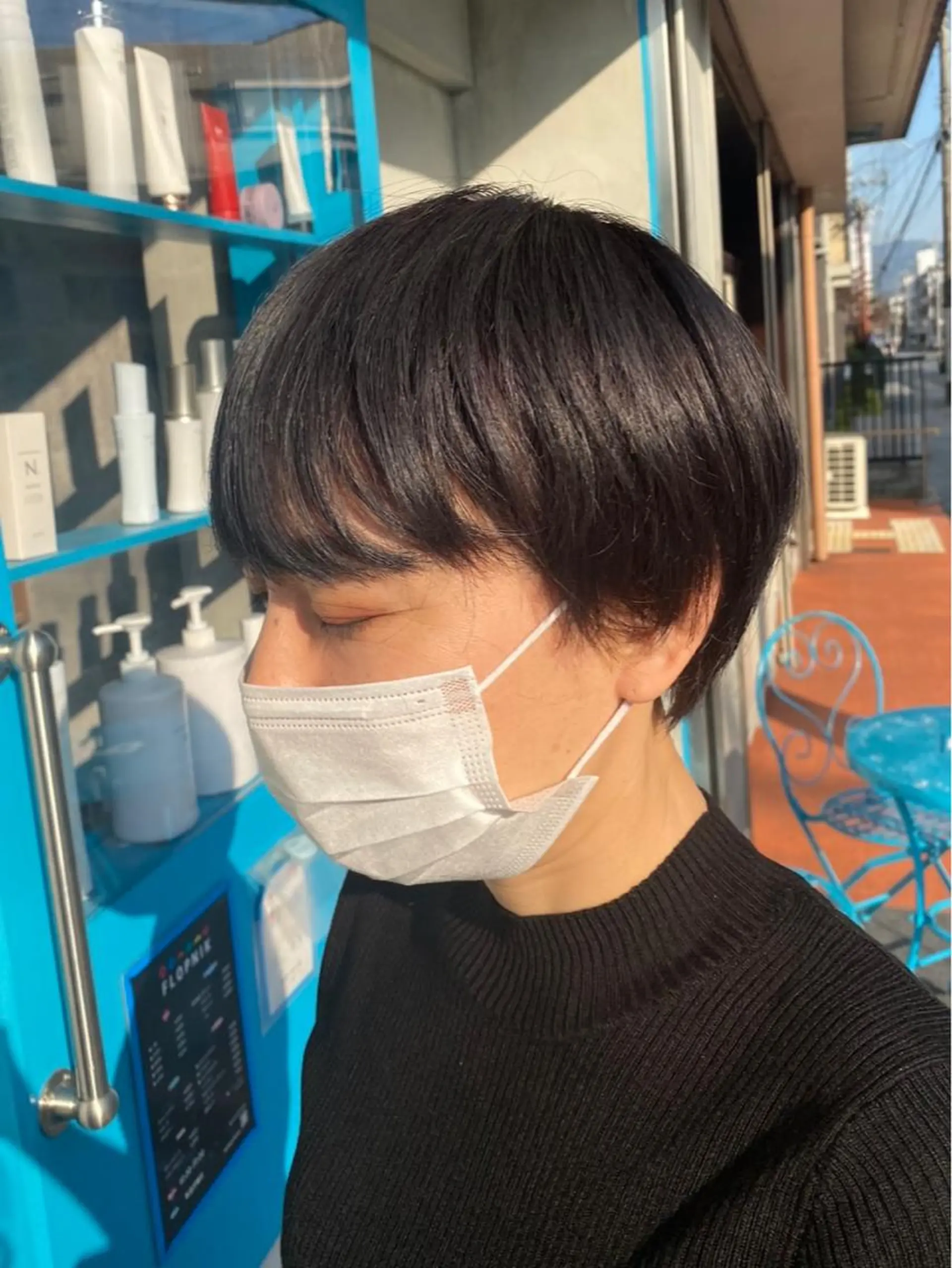 ショート カラー 透明感カラー グレージュ ラベンダーカラー ラベンダーグレージュ ラベンダーグレー 中西 彩愛のヘアスタイル