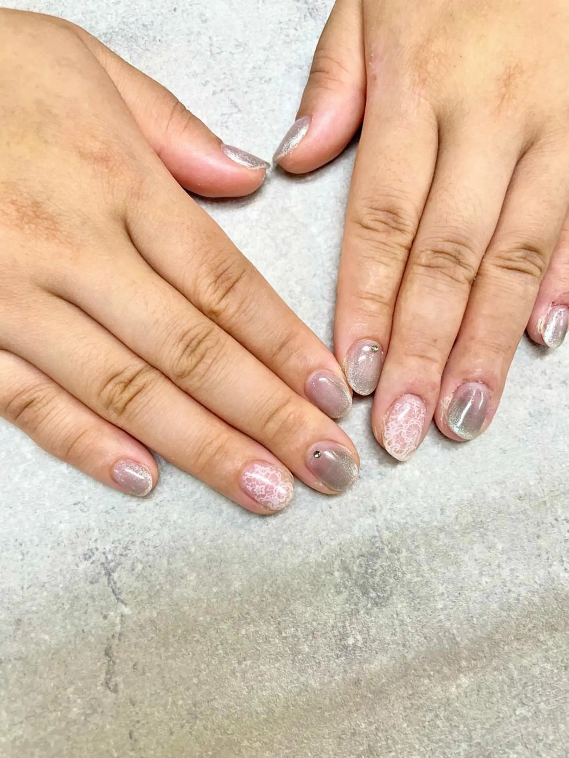 ネイル イースター フットネイル フレンチネイル ジェルネイル ガラスフレンチ ハンドネイル .N YUKIのネイルデザイン