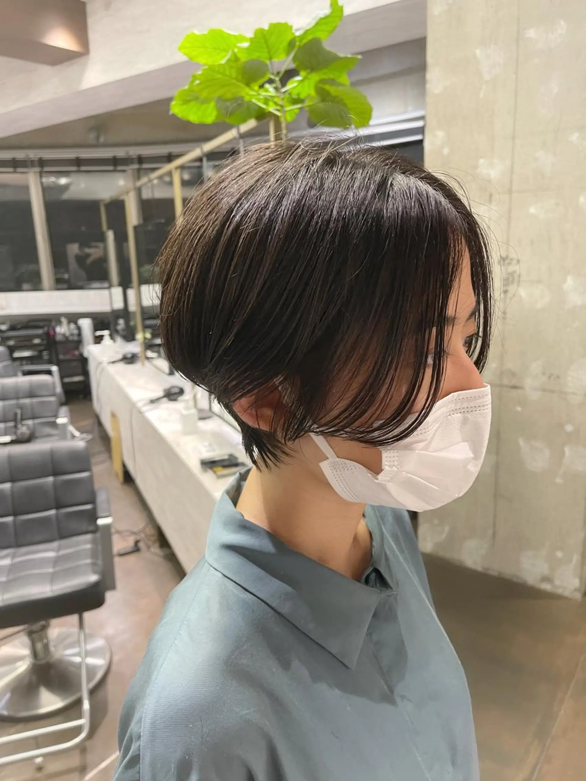 ショート レイヤー特化/小顔顔 周り/セノ/表参道のヘアスタイル